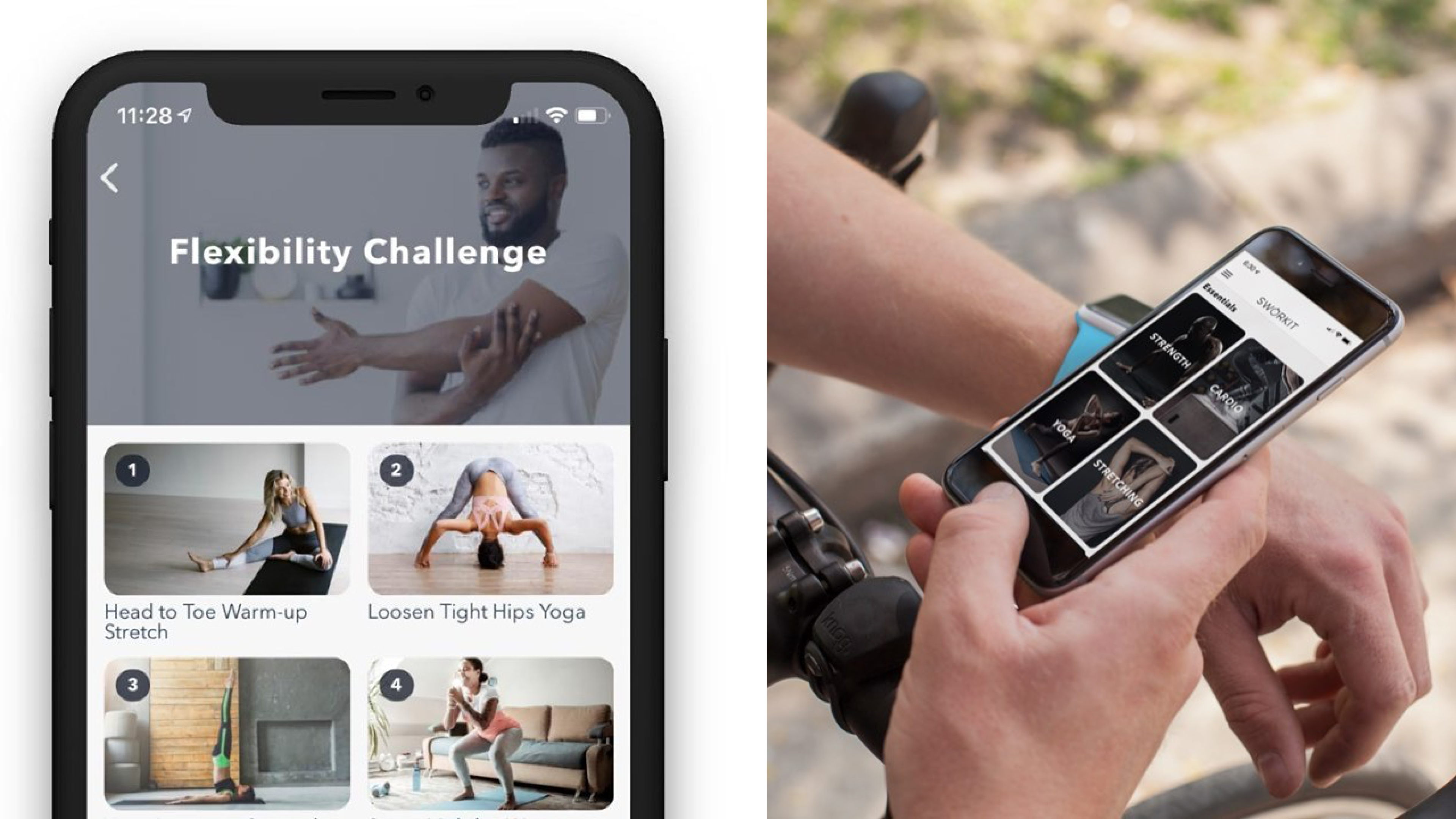 workout app with a wide variety of exercises for iPhone and Androids users