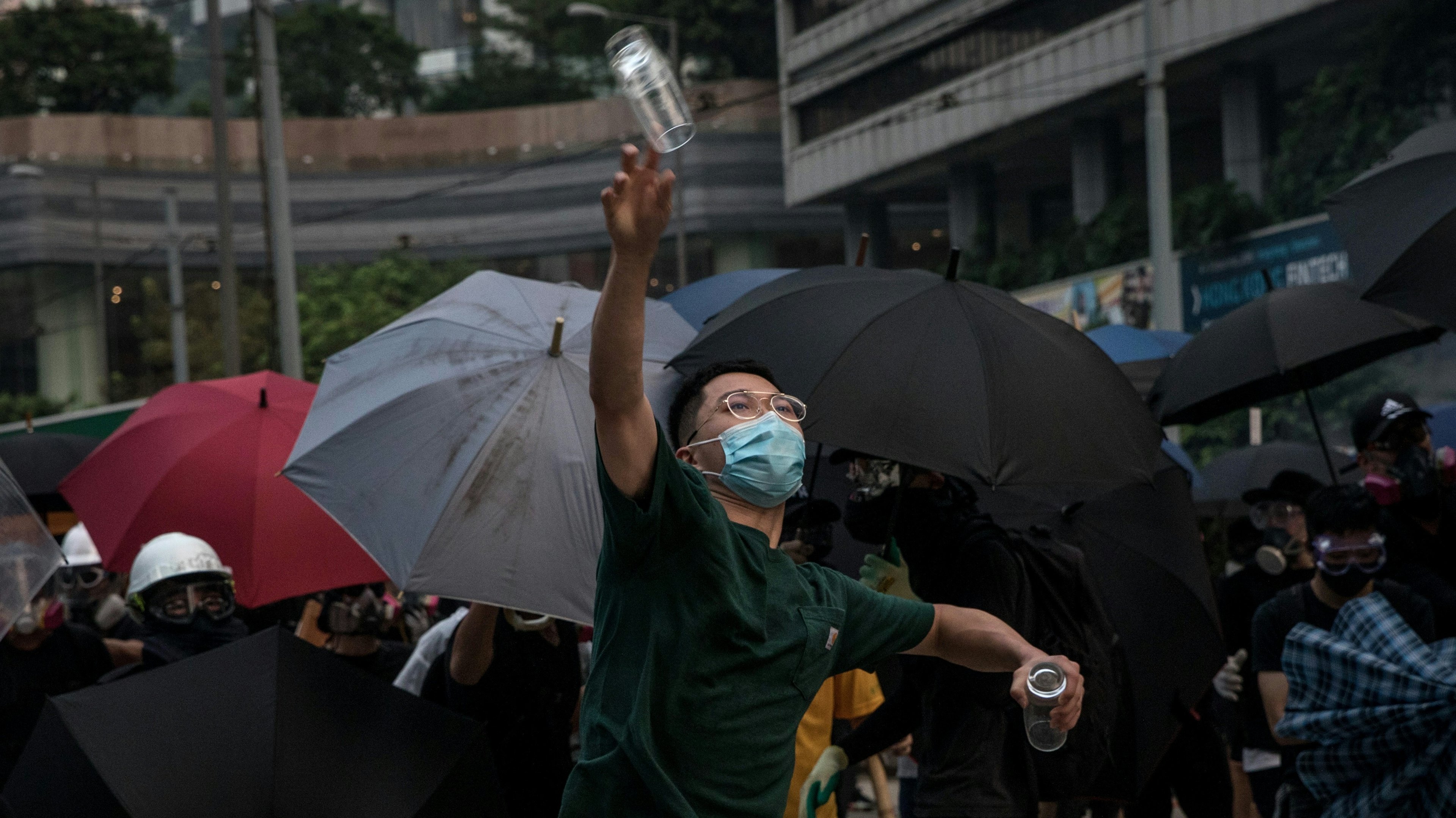 Hong Kong protests, china national day