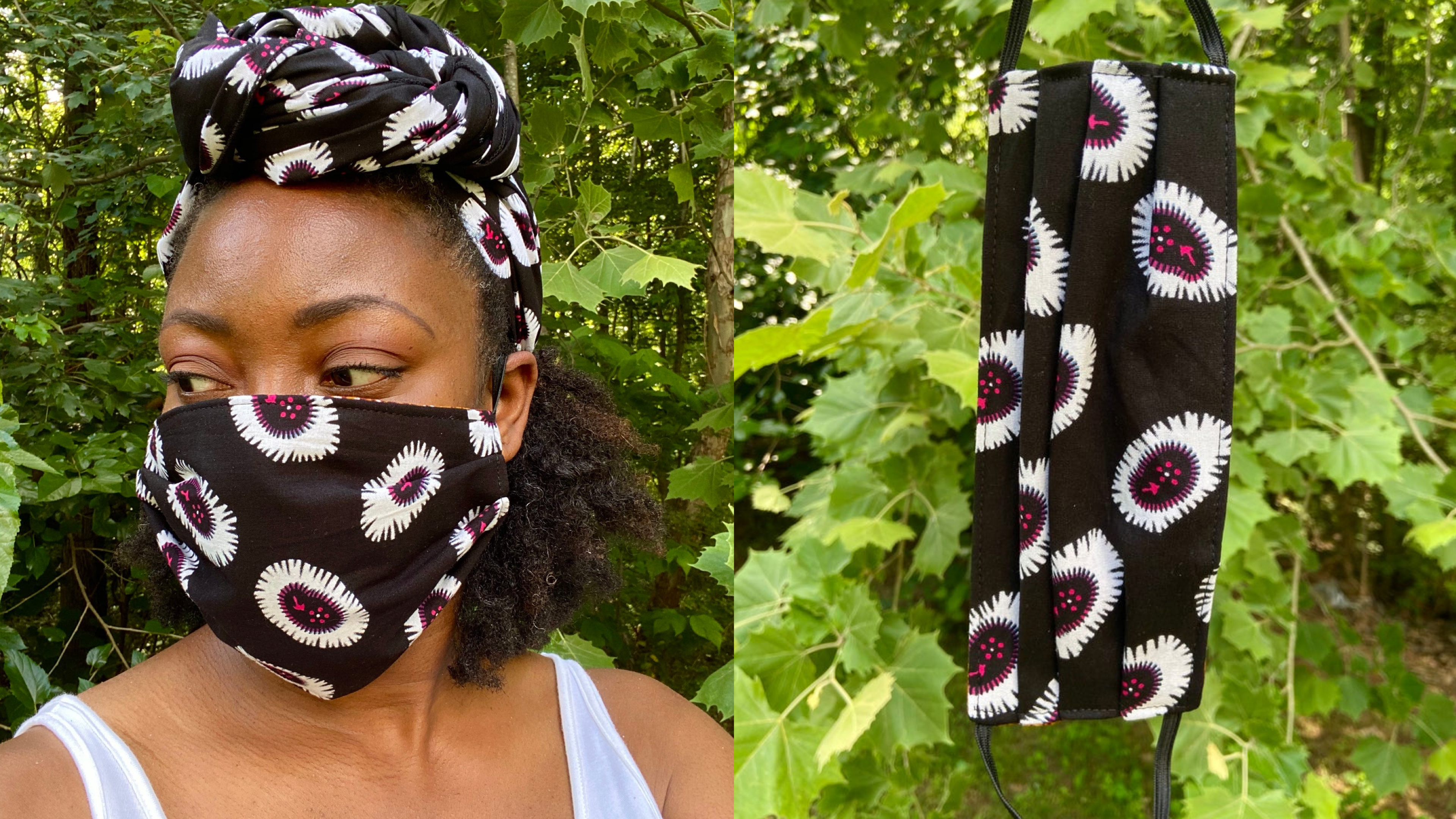 patterned cloth cotton face mask