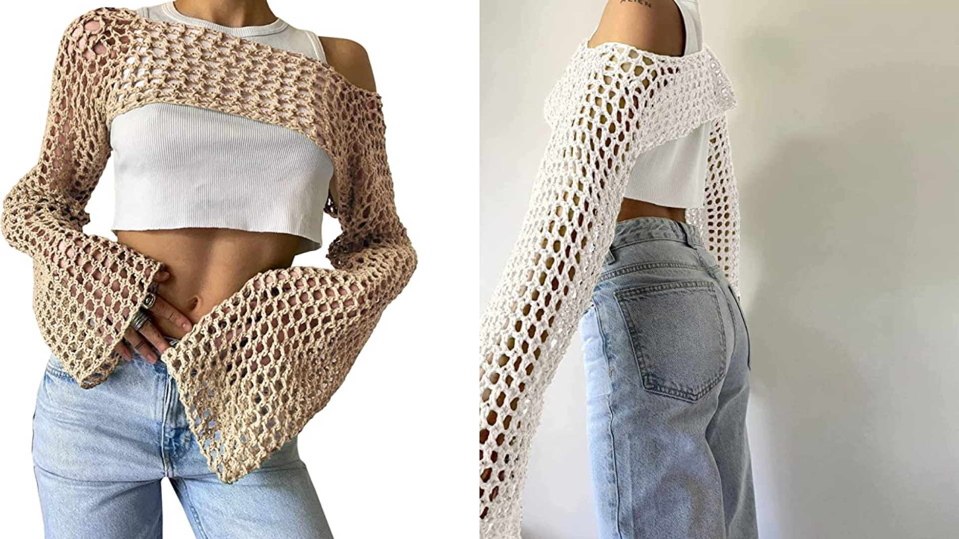 crochet going out top