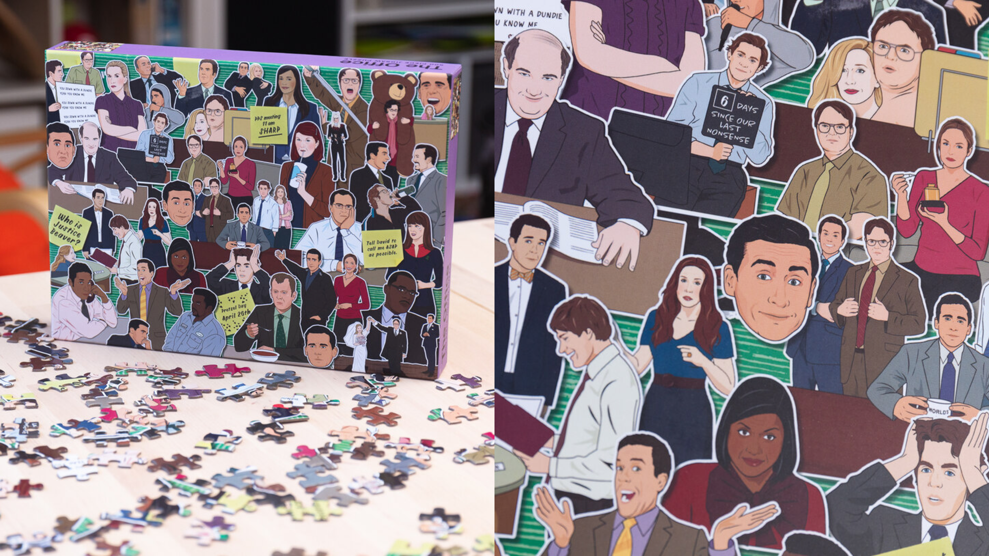 a themed "The Office" puzzle