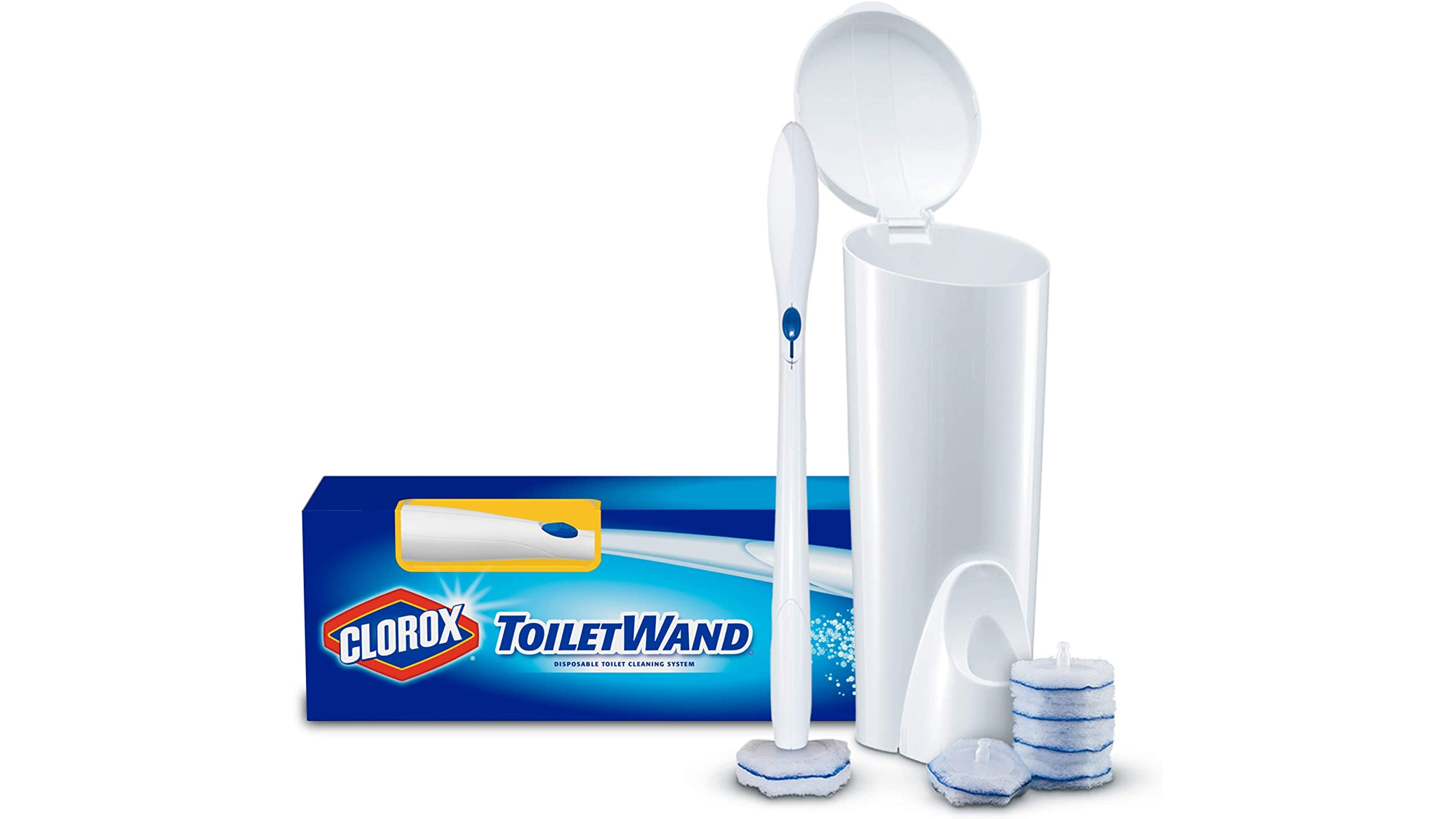 toilet brush with disposable heads for easy toilet cleaning