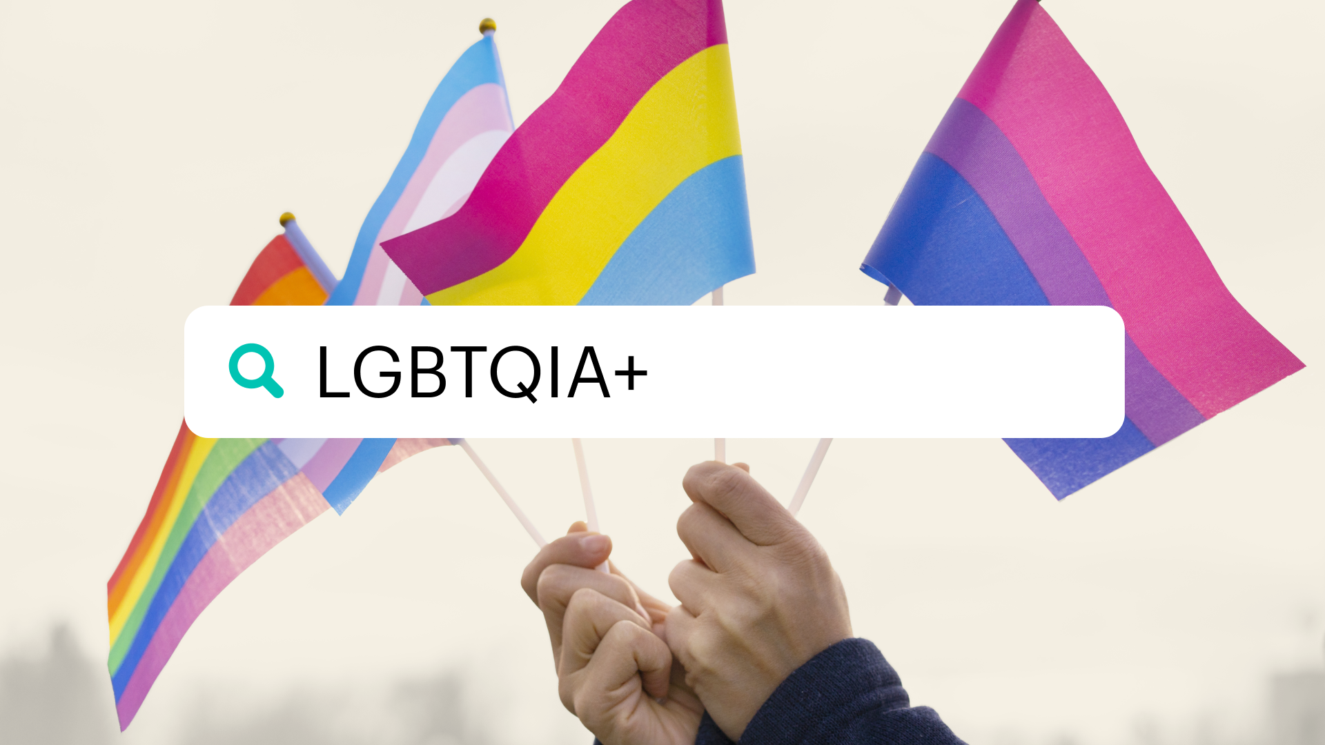 Person Holding LGBTQIA+ Flags