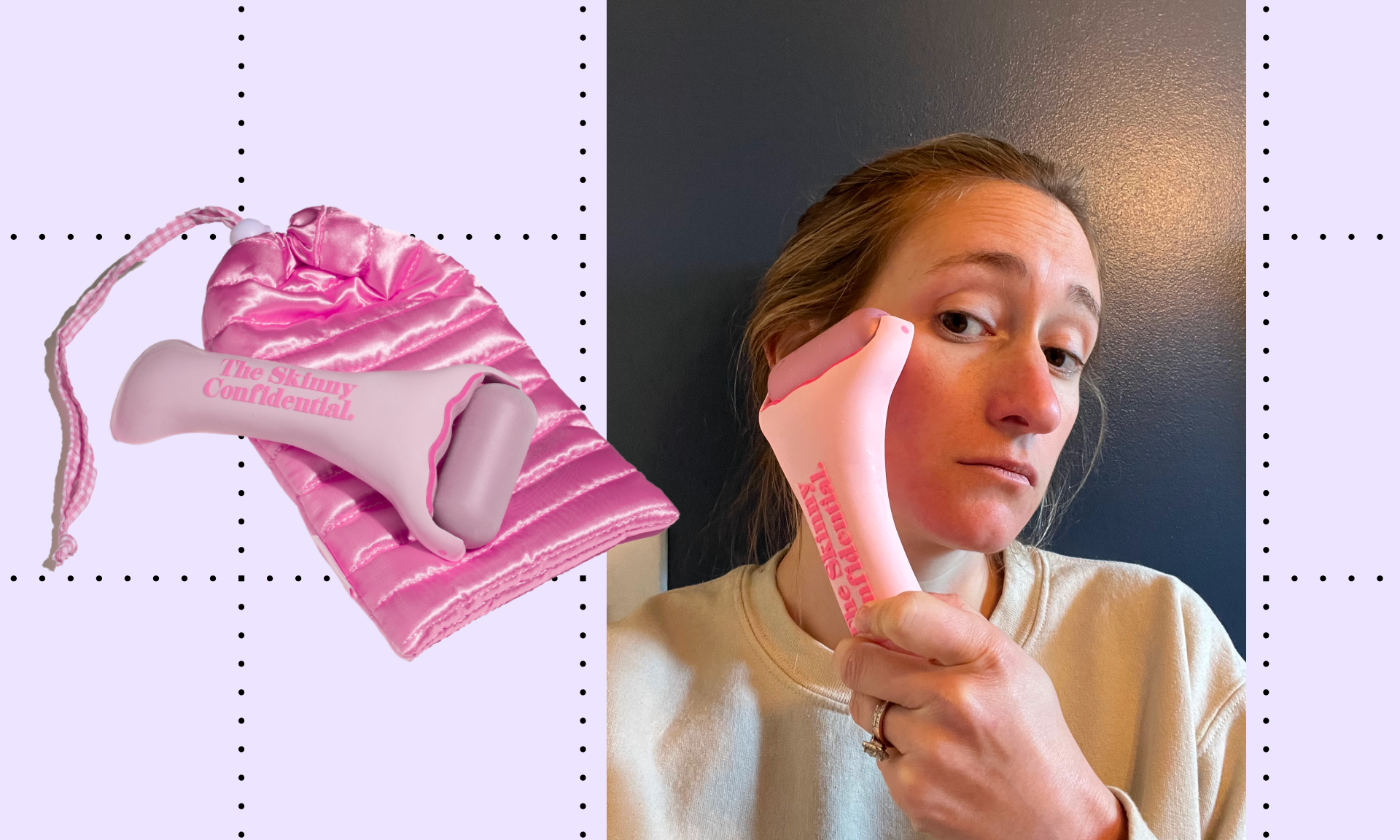 review of the skinny confidential's hot mess ice roller