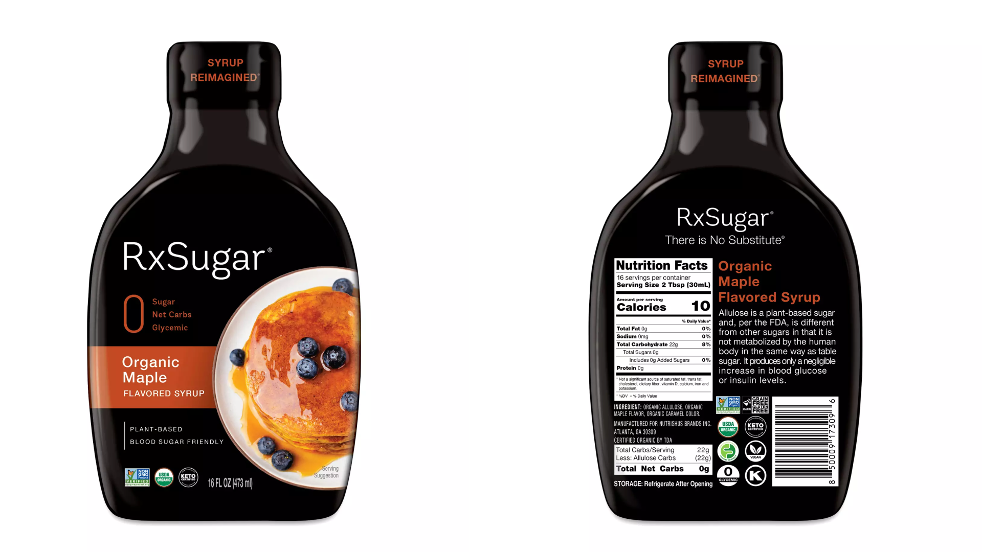 Thrive market zero-sugar syrup