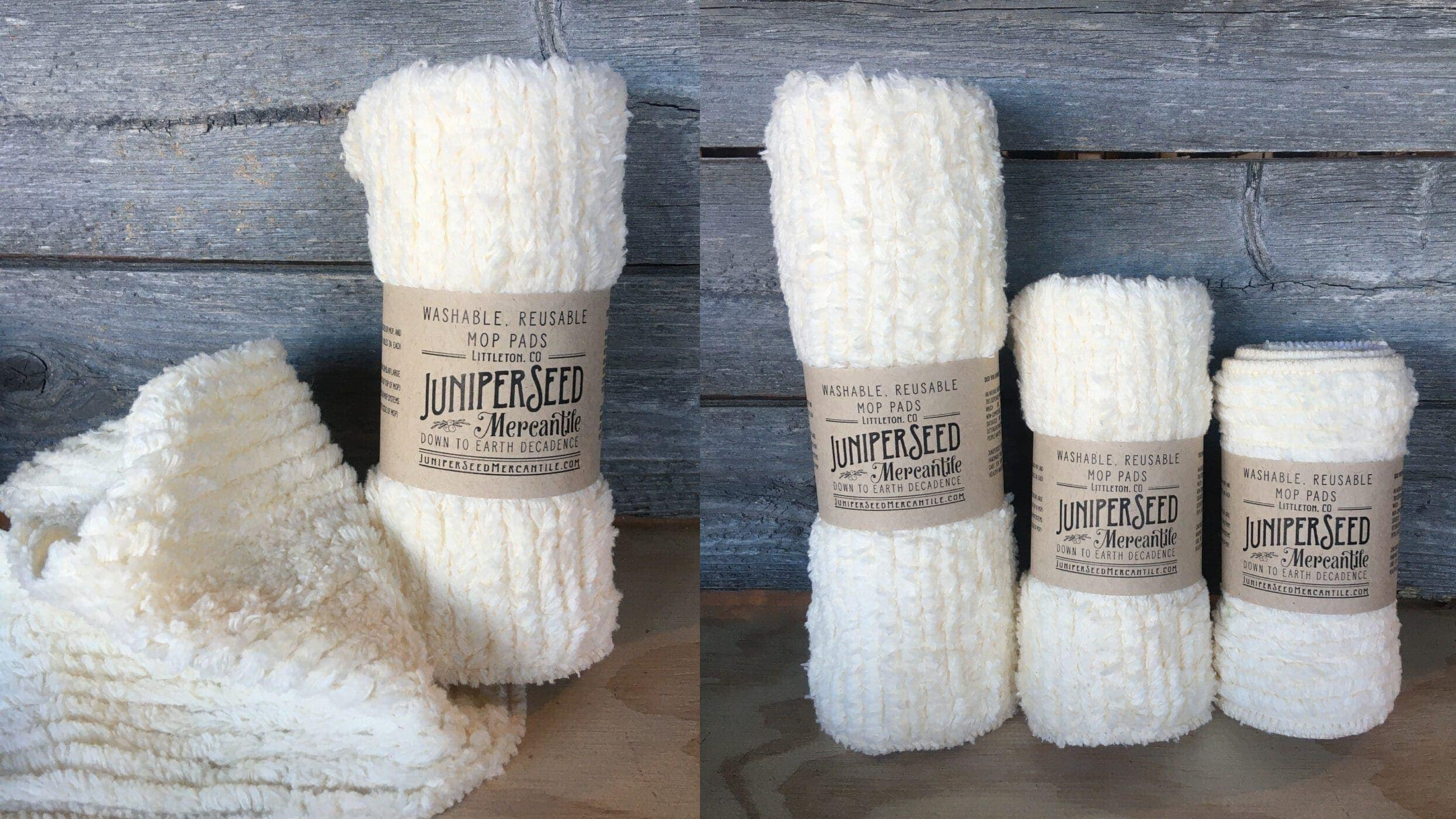 reusable cotton mop pads to toss into the laundry when dirty