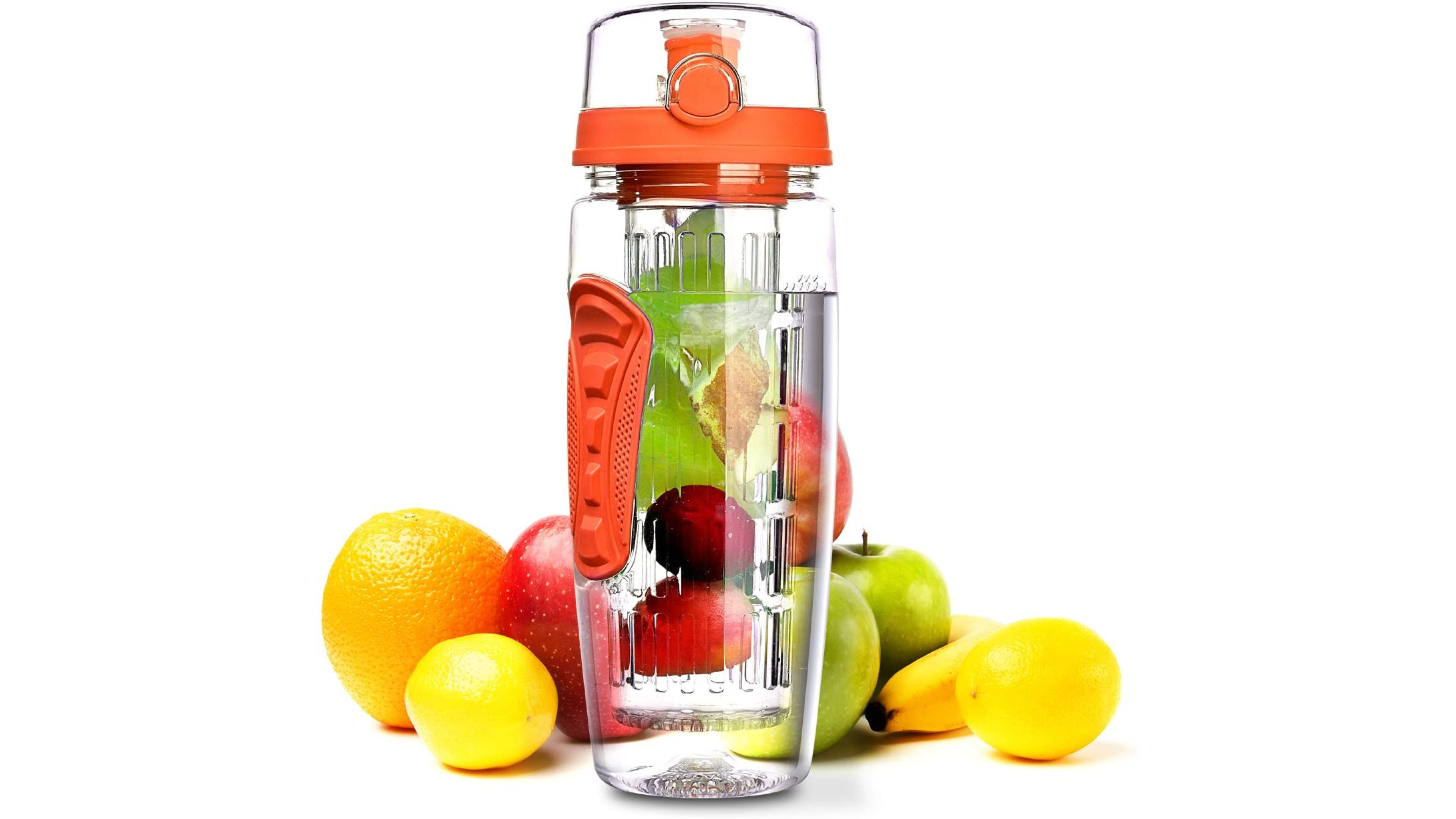 fruit-infuser water bottle to help stay hydrated