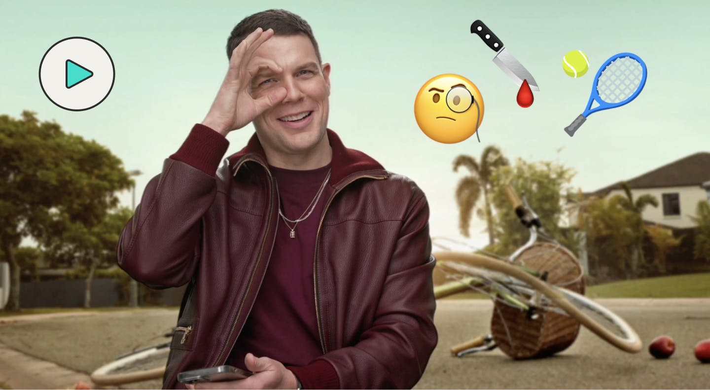 Jake Lacy Texting With Promo Image
