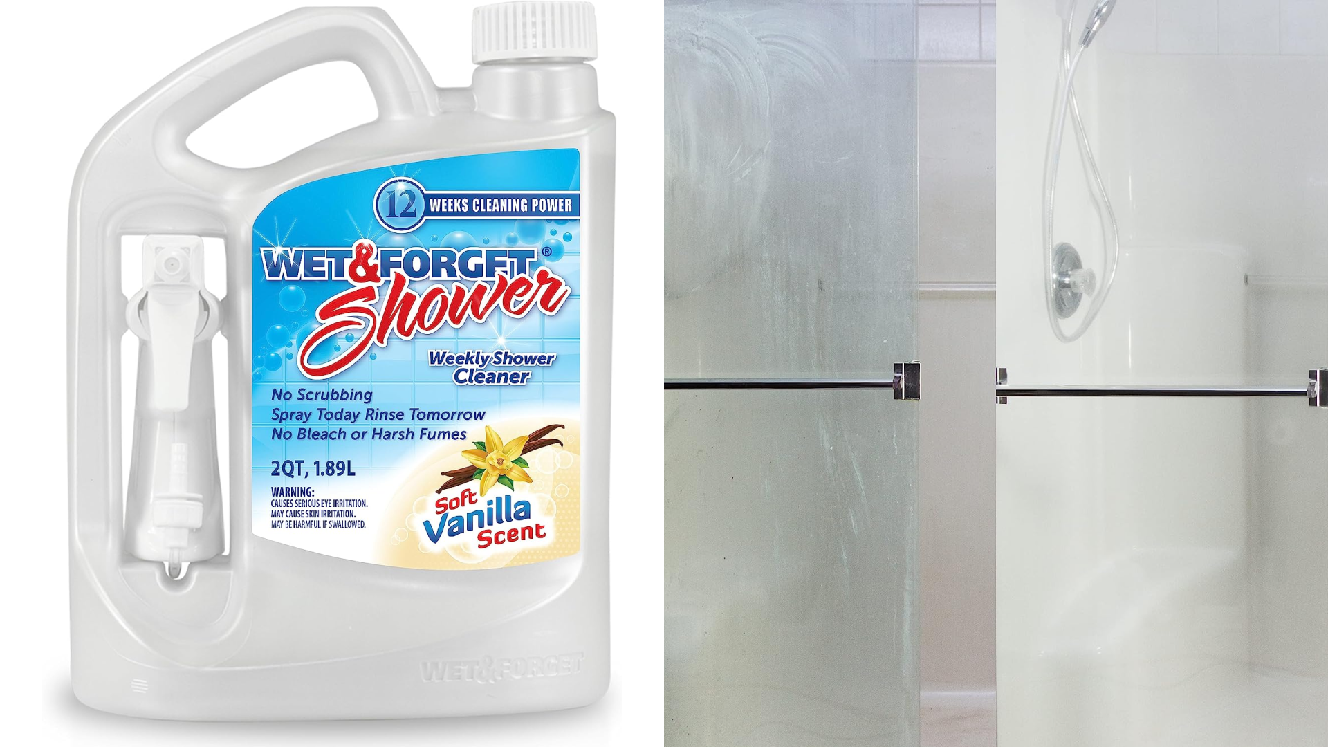 shower cleaner for soap scum and grime