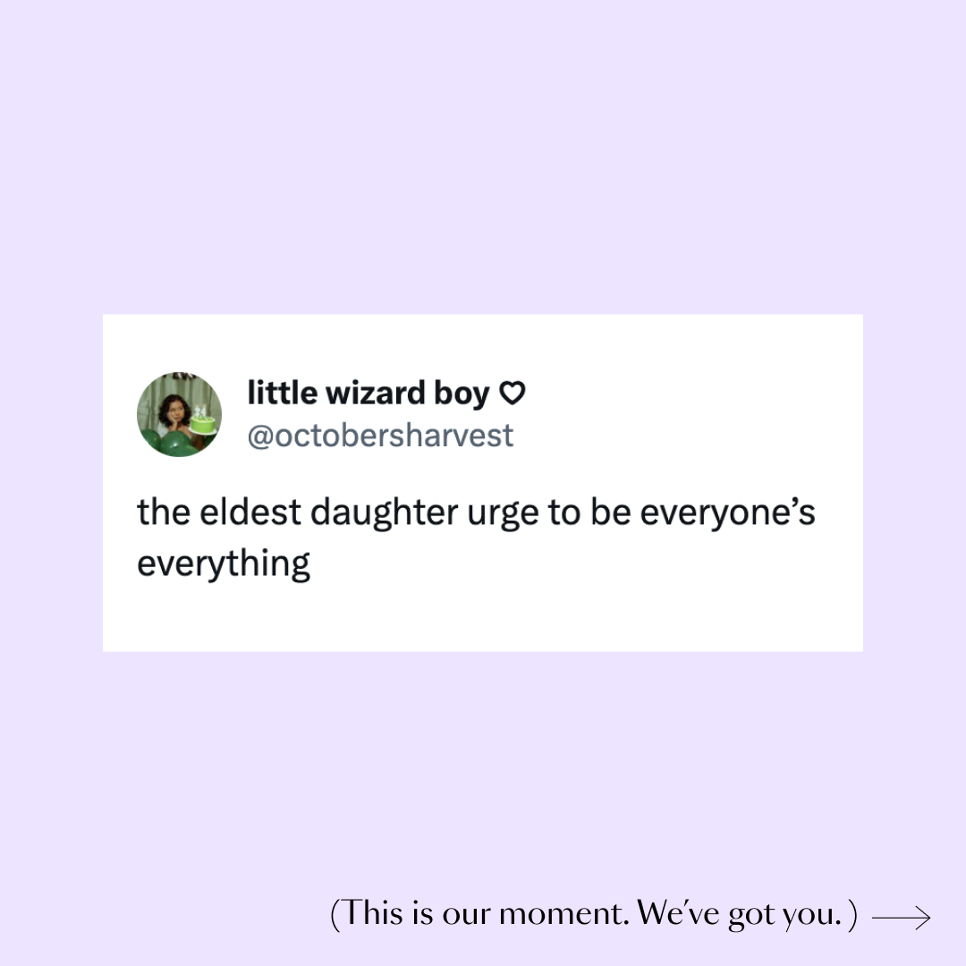 Tweet about the eldest daughter