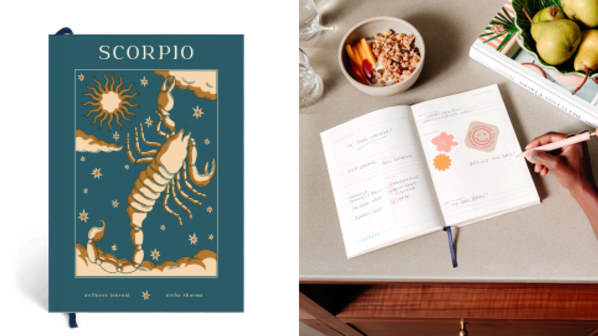 Astrology books daily notebook and journal