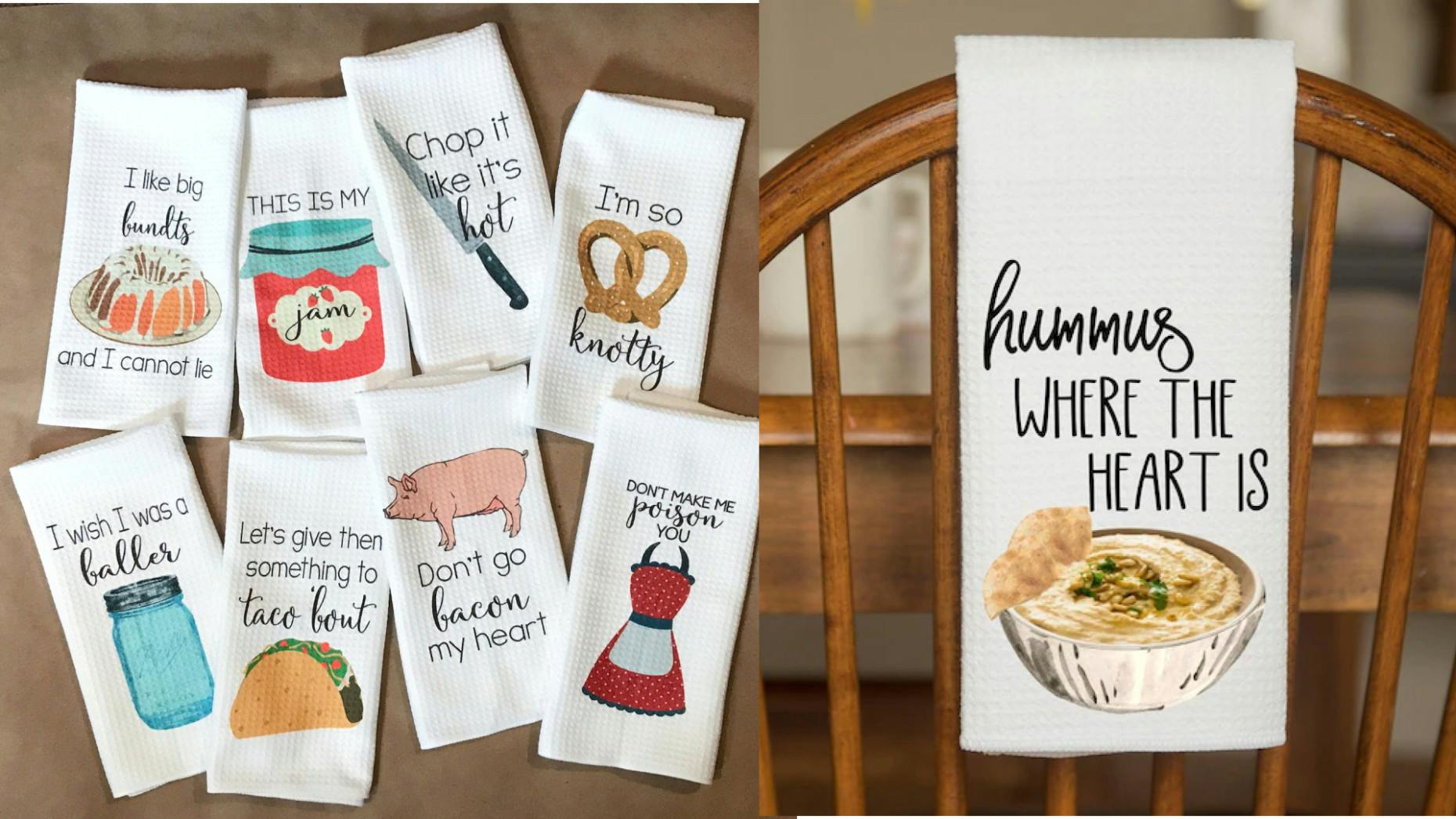 kitchen towels with funny sayings