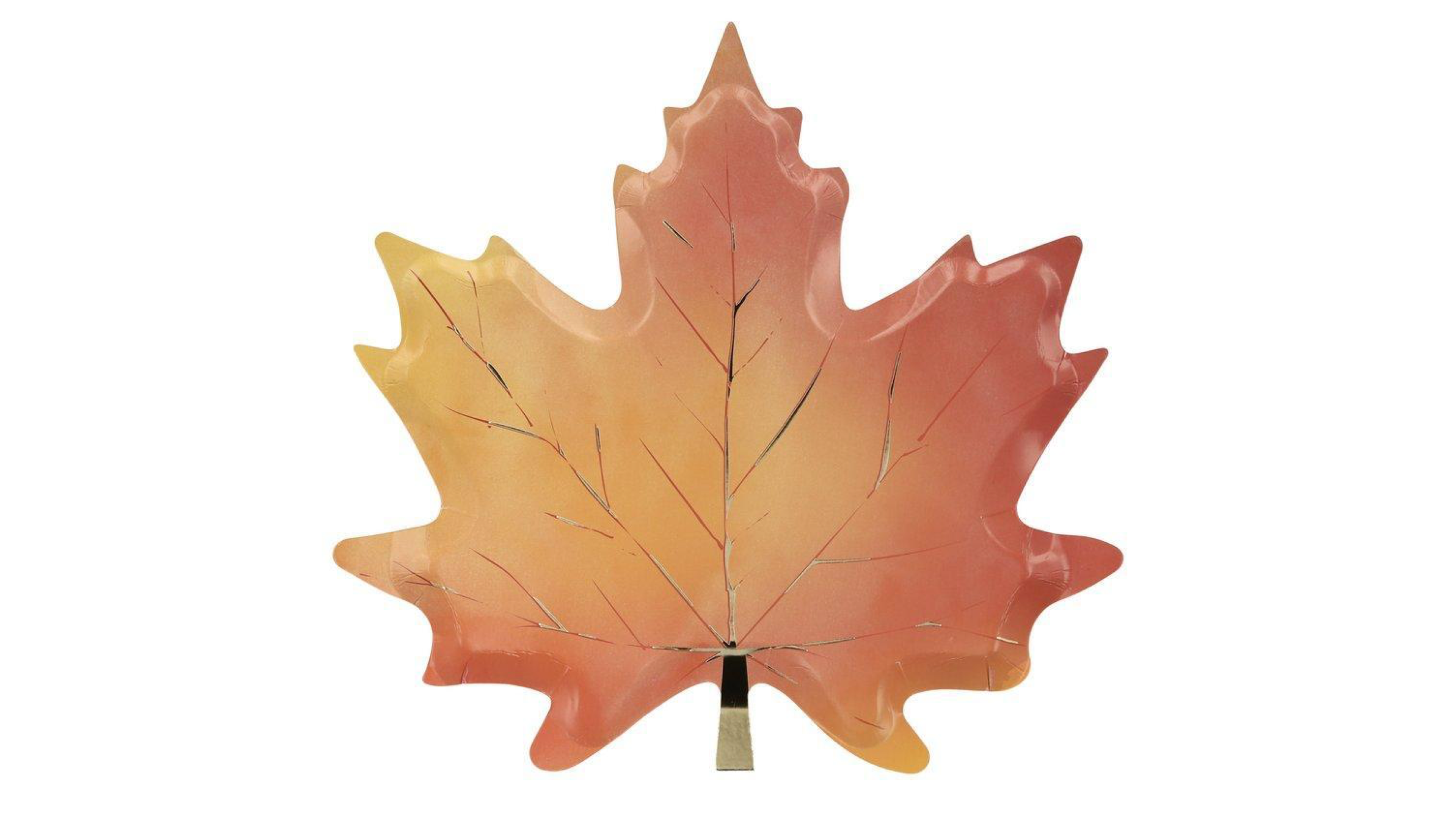 maple leaf-shaped paper plates for thanksgiving