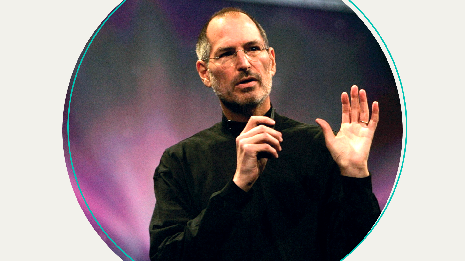 A photo of Steve Jobs