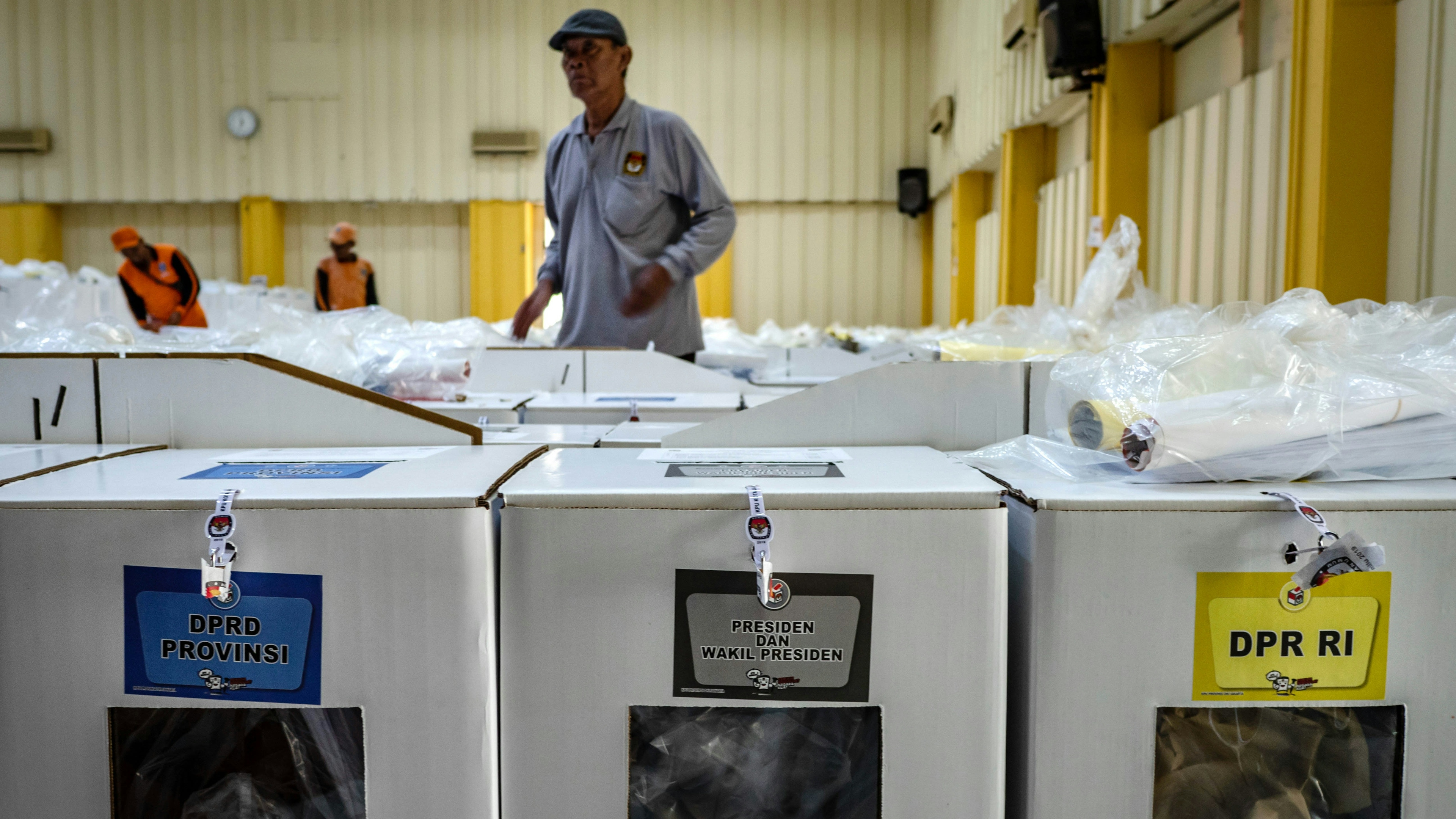 Indonesian elections boxes