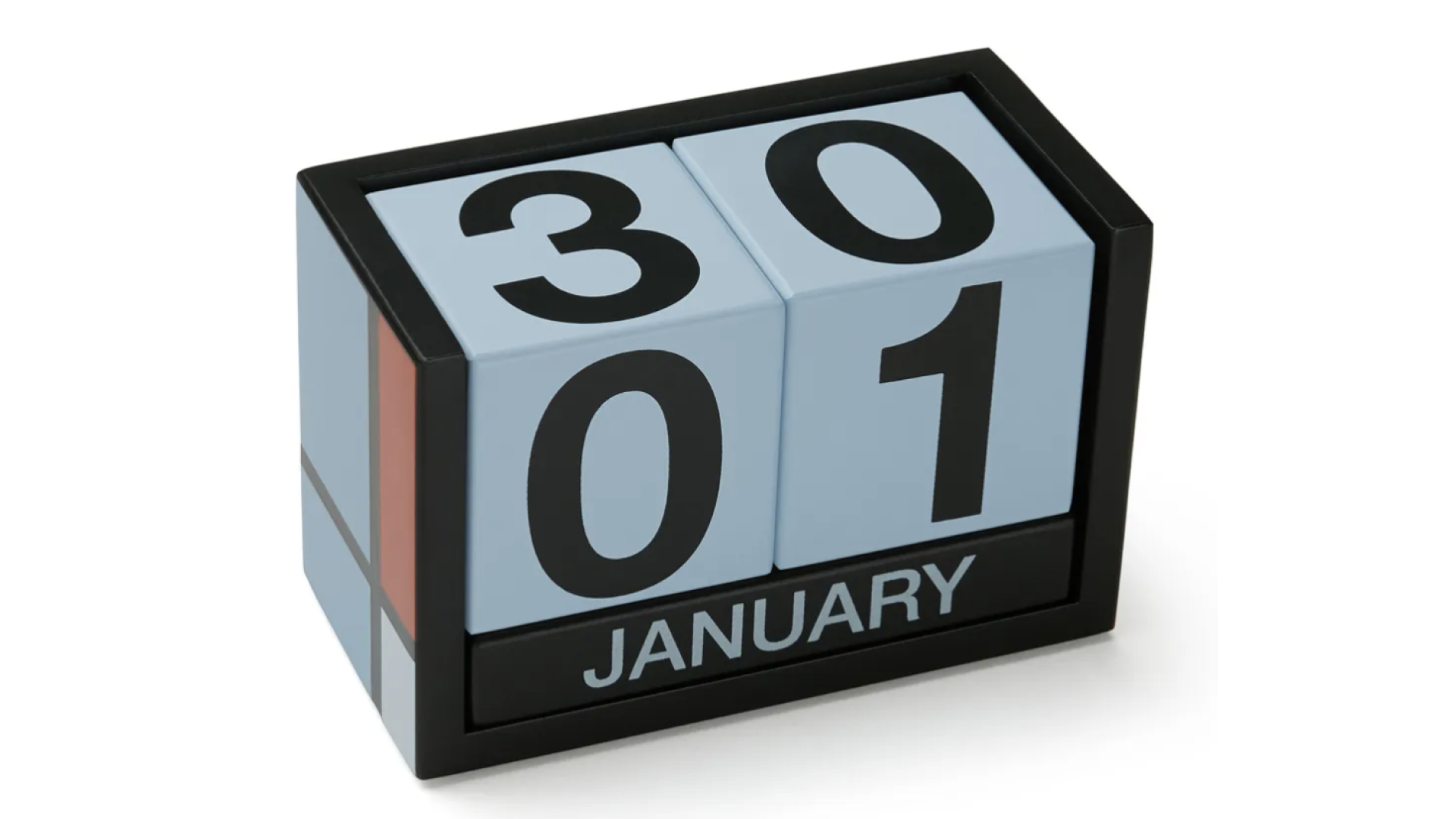 A geometric Piet Mondrian calendar 