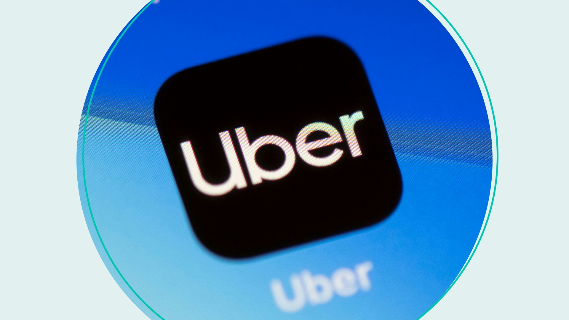 In this photo illustration a close-up of an Uber app is seen on an iPhone on February 19, 2021 in Cardiff, Wales. 