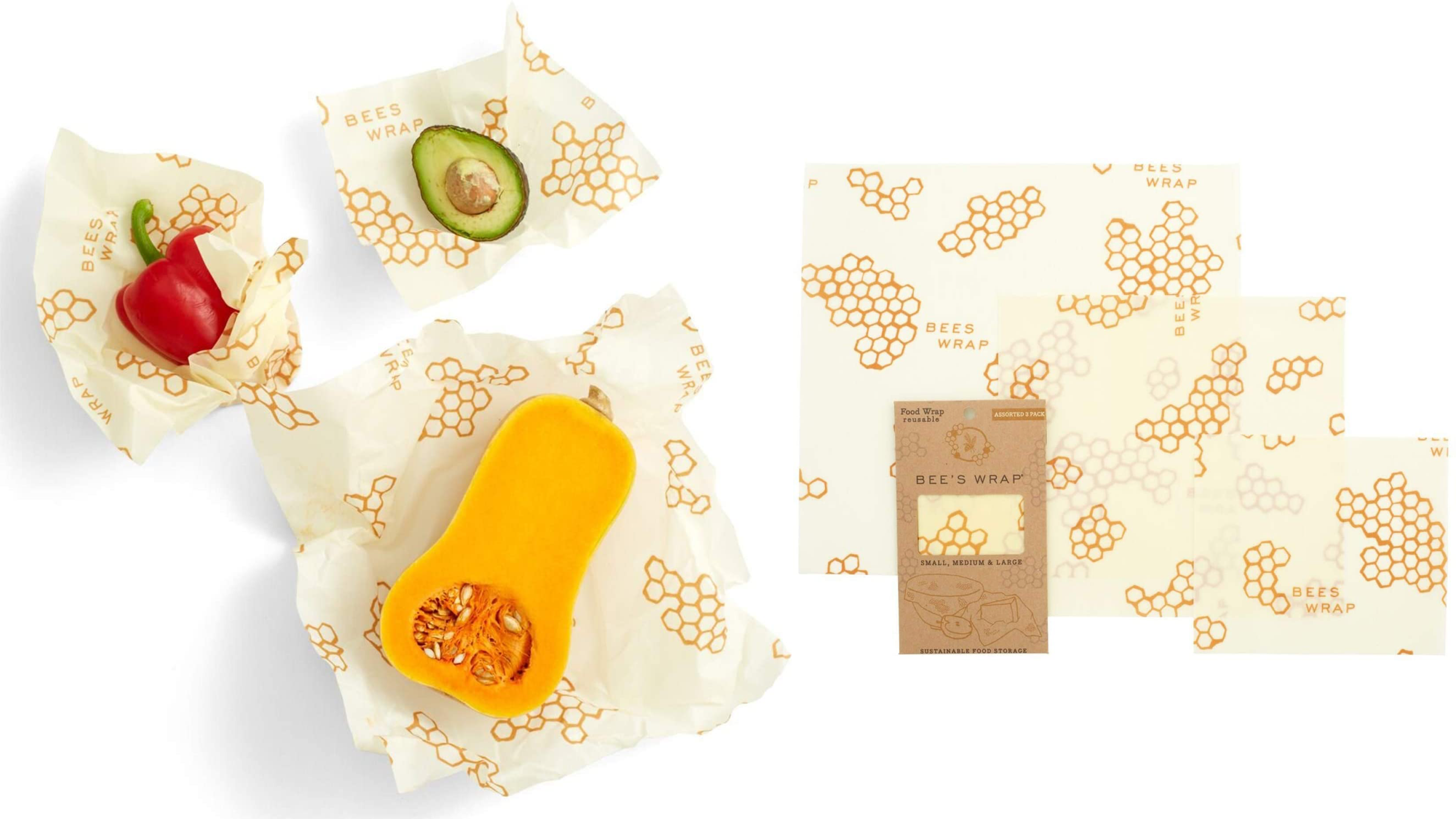 reusable food wrap infused with beeswax to keep leftovers fresh