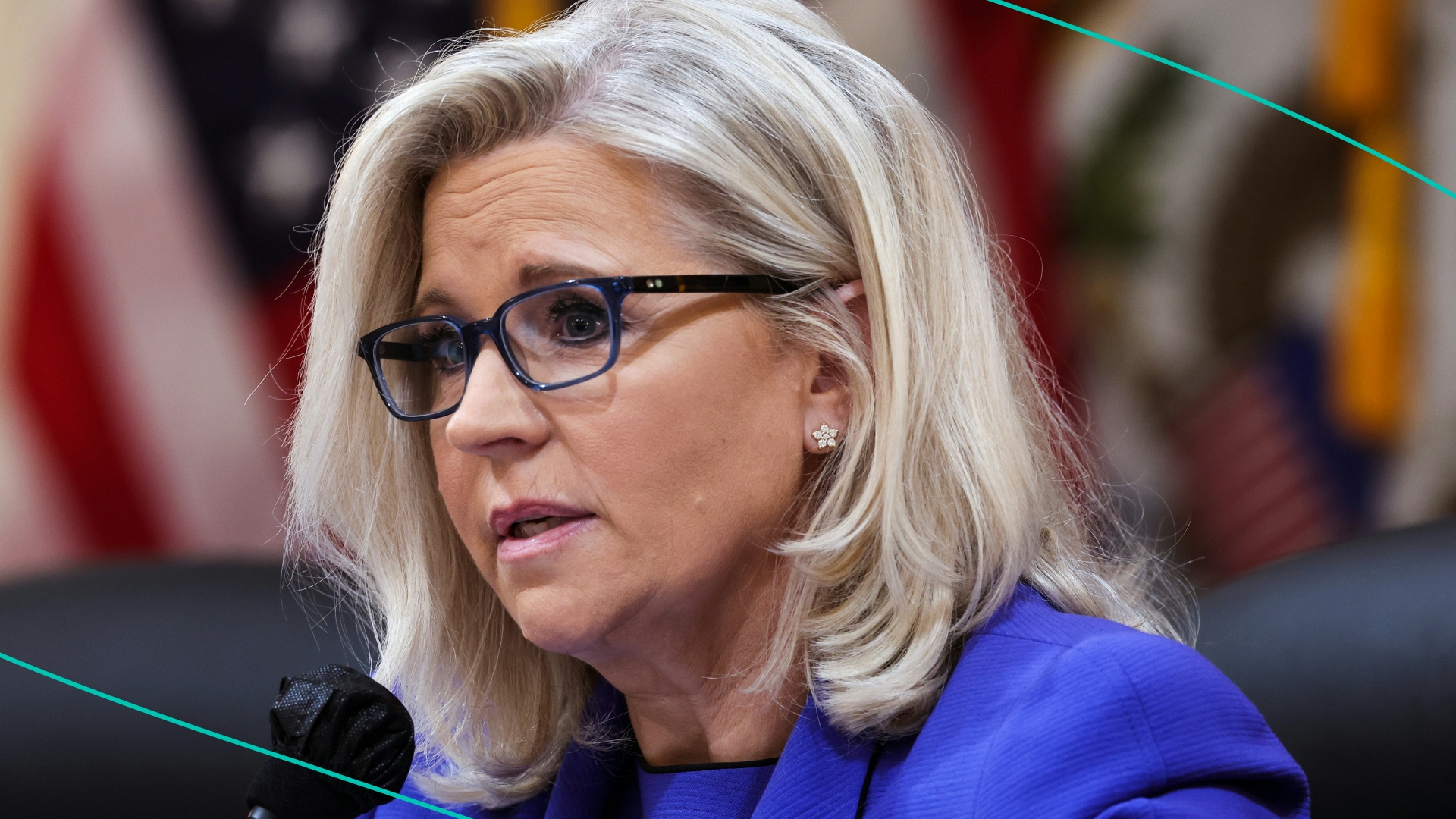  U.S. Rep. Liz Cheney (R-WY) Vice Chairwoman of the Select Committee to Investigate the January 6th Attack on the U.S. Capitol, delivers remarks during a hearing on the January 6th investigation on June 09, 2022 on Capitol Hill in Washington, DC. 