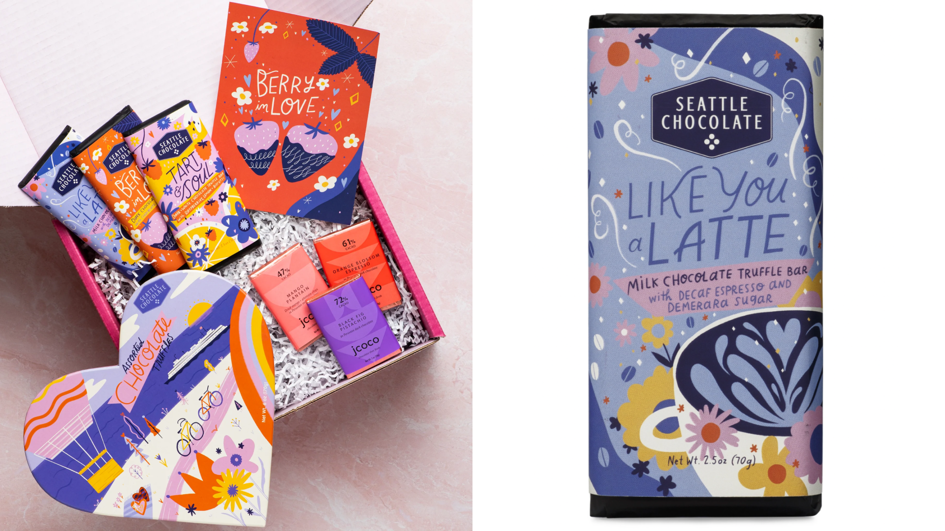 Seattle Chocolate bar and truffles breakup gifts