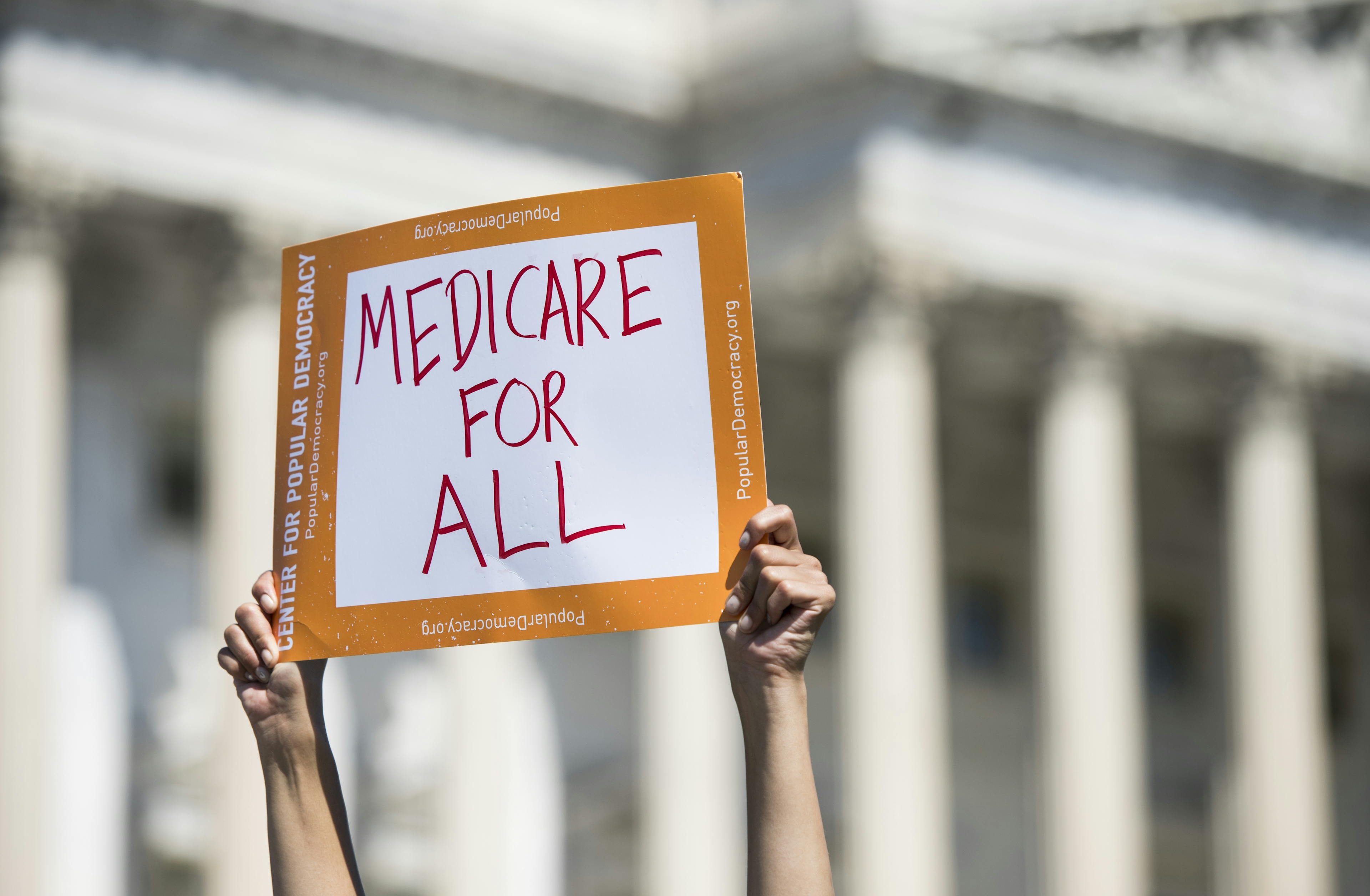 Medicare for all sign