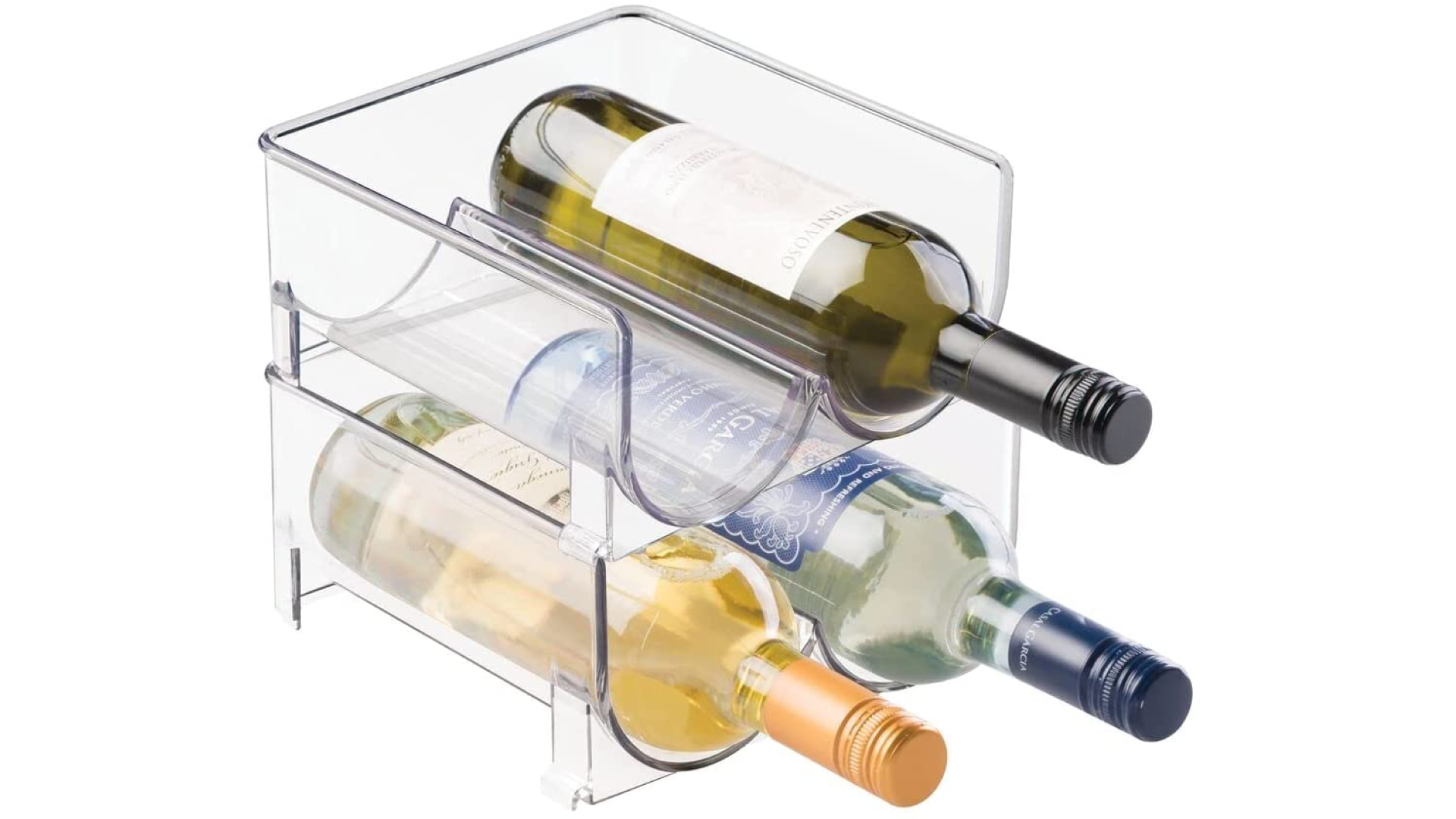 Stackable wine rack storage for your fridge 