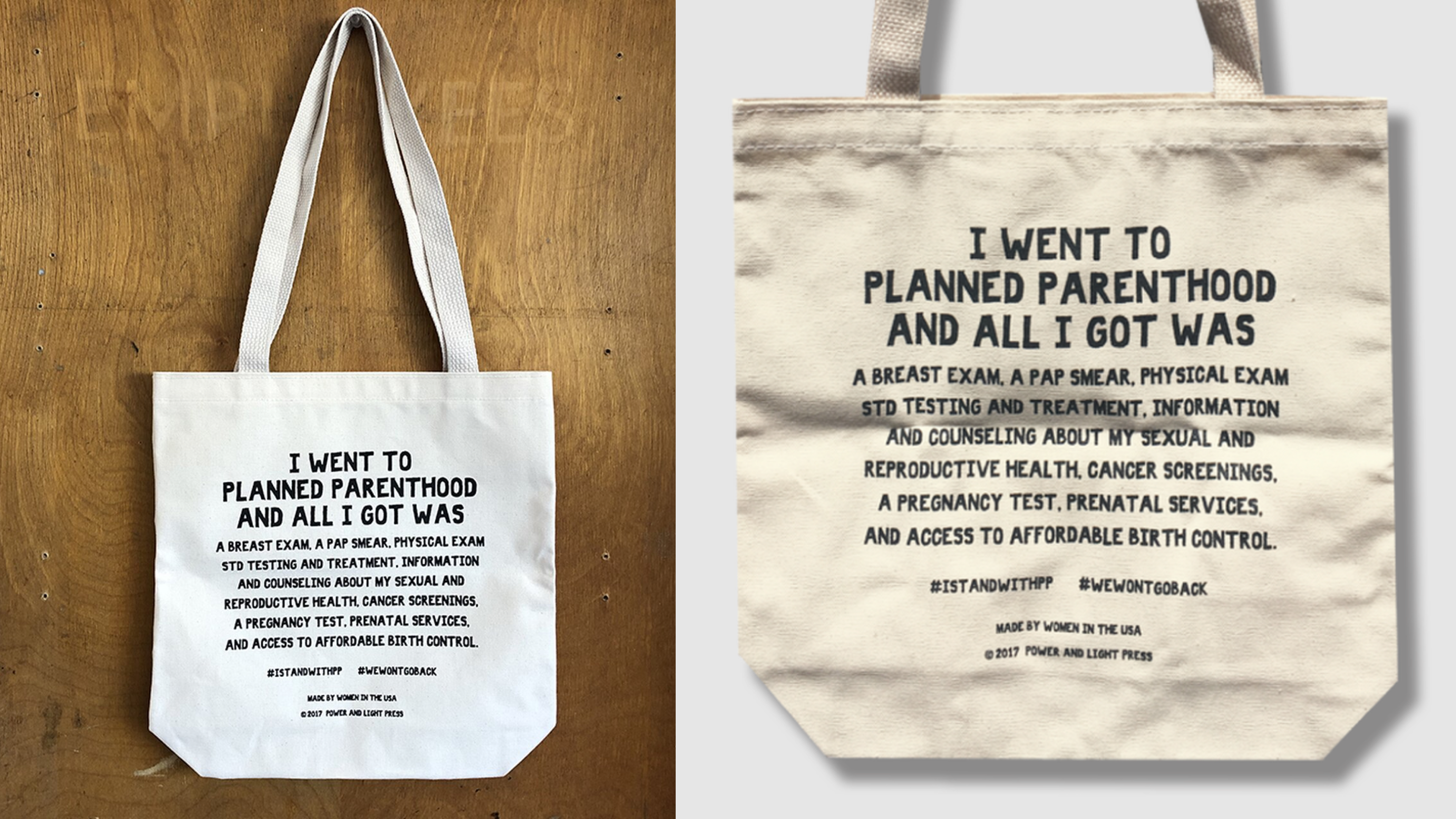 planned parenthood tote bag