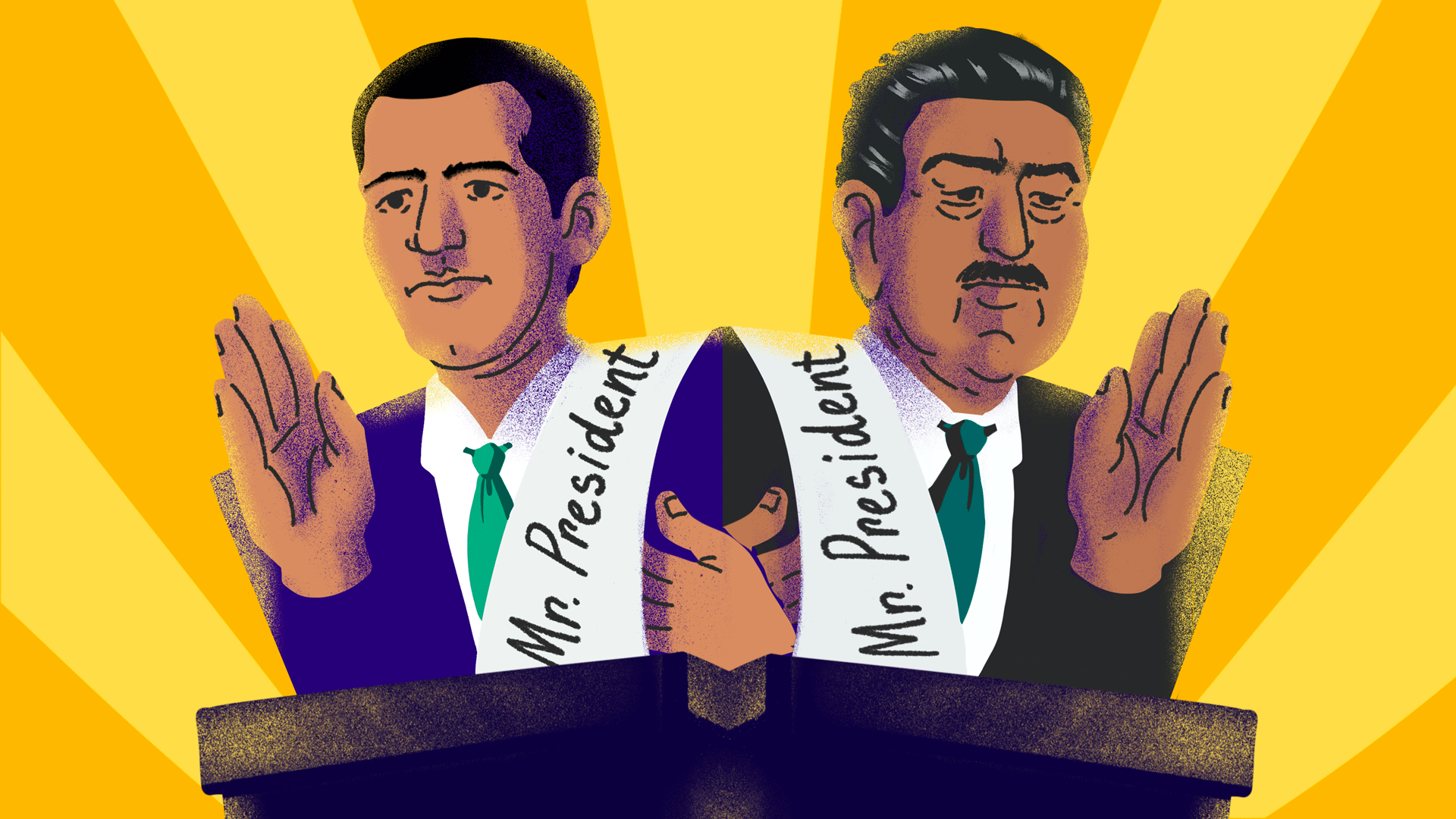 Opposition leader Juan Guaidó vs President Nicolás Maduro
