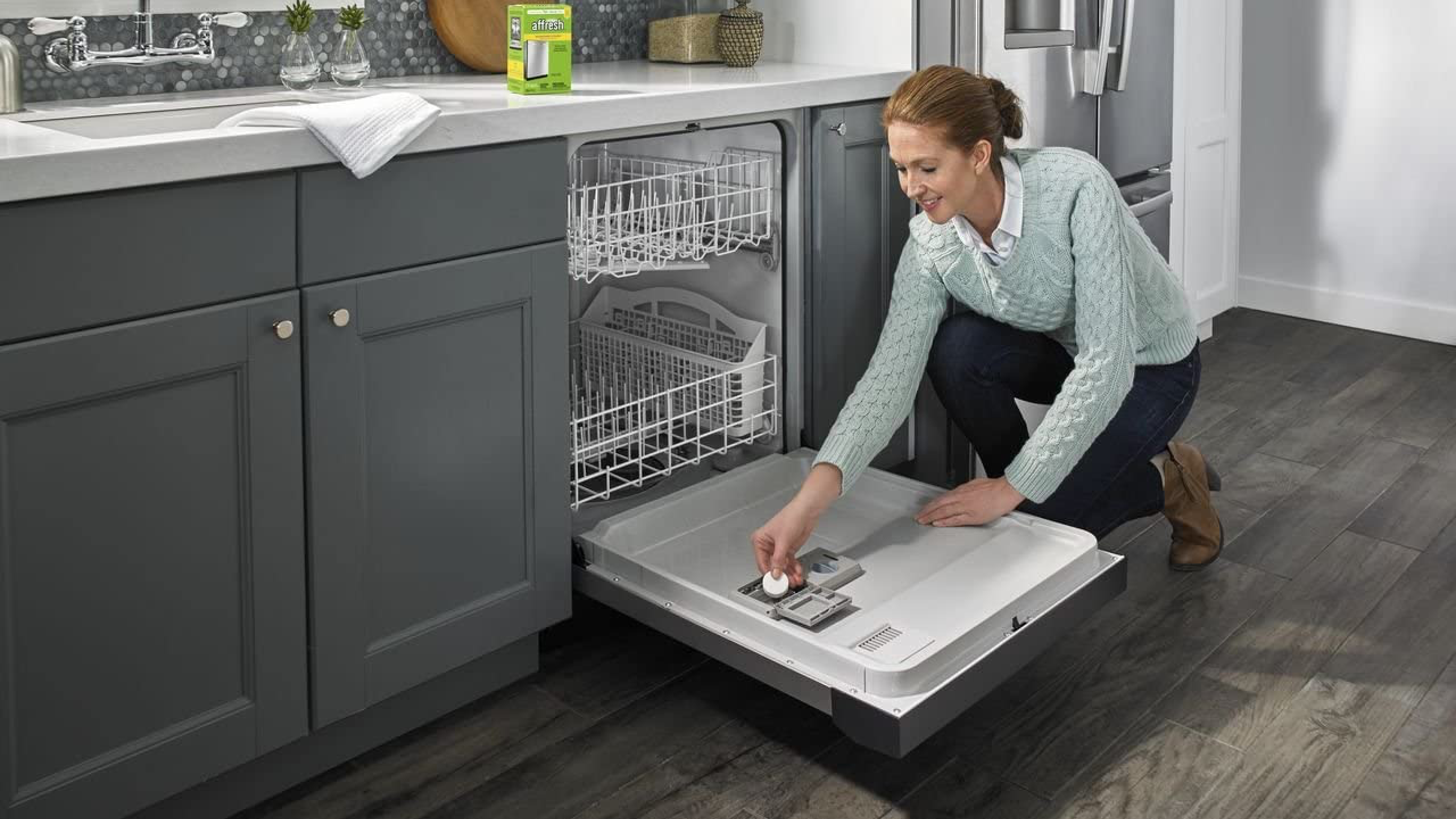 tablets to help clear mineral buildup in your dishwasher