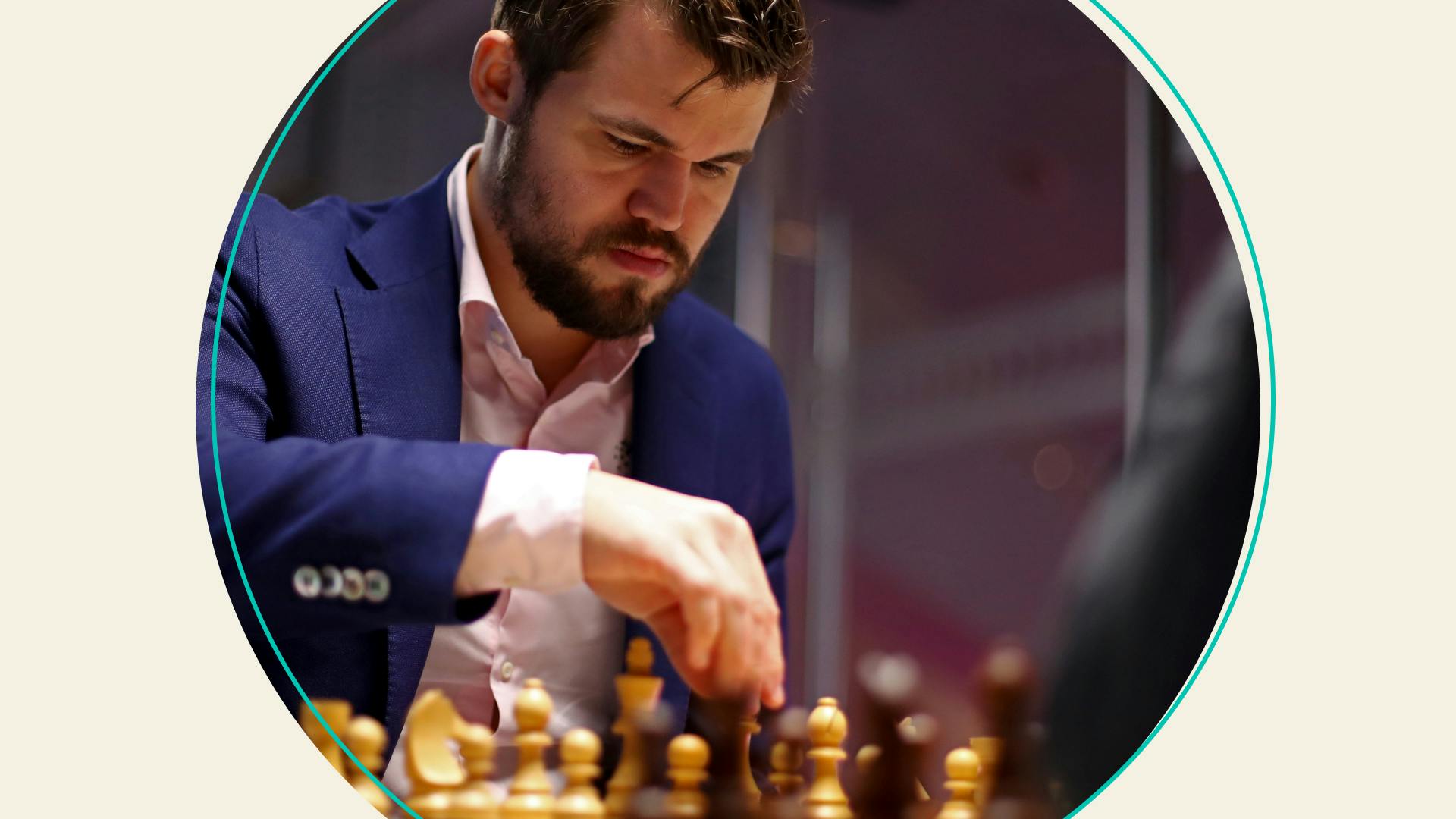 Magnus Carlsen of Norway competes against Daniil Dubov of Russia during the 82nd Tata Steel Chess Tournament held at the home of PSV football club, Philips Stadion on January 16, 2020