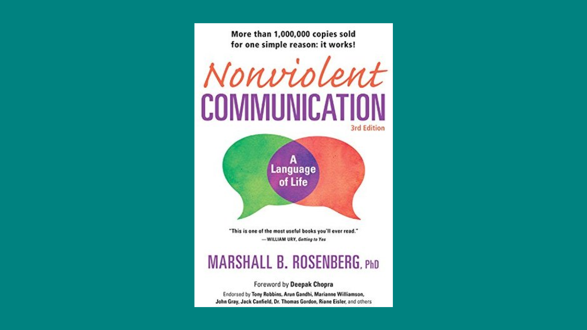  “Nonviolent Communication: A Language of Life: Life-Changing Tools for Healthy Relationships” by Marshall B. Rosenberg PhD 