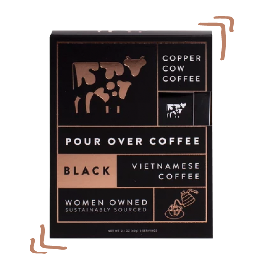 Pour Over Coffee Copper Cow