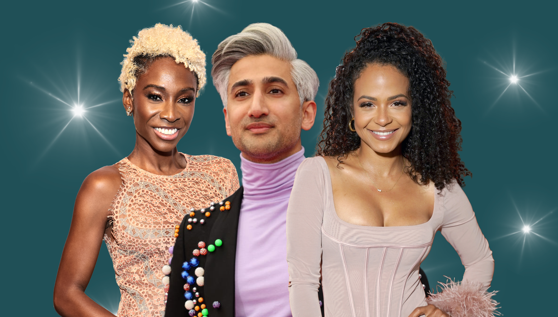 Pop Cultured with theSkimm promo image July 26, 2022 featuring Angelica Ross, Tan France, and Christina Milian.