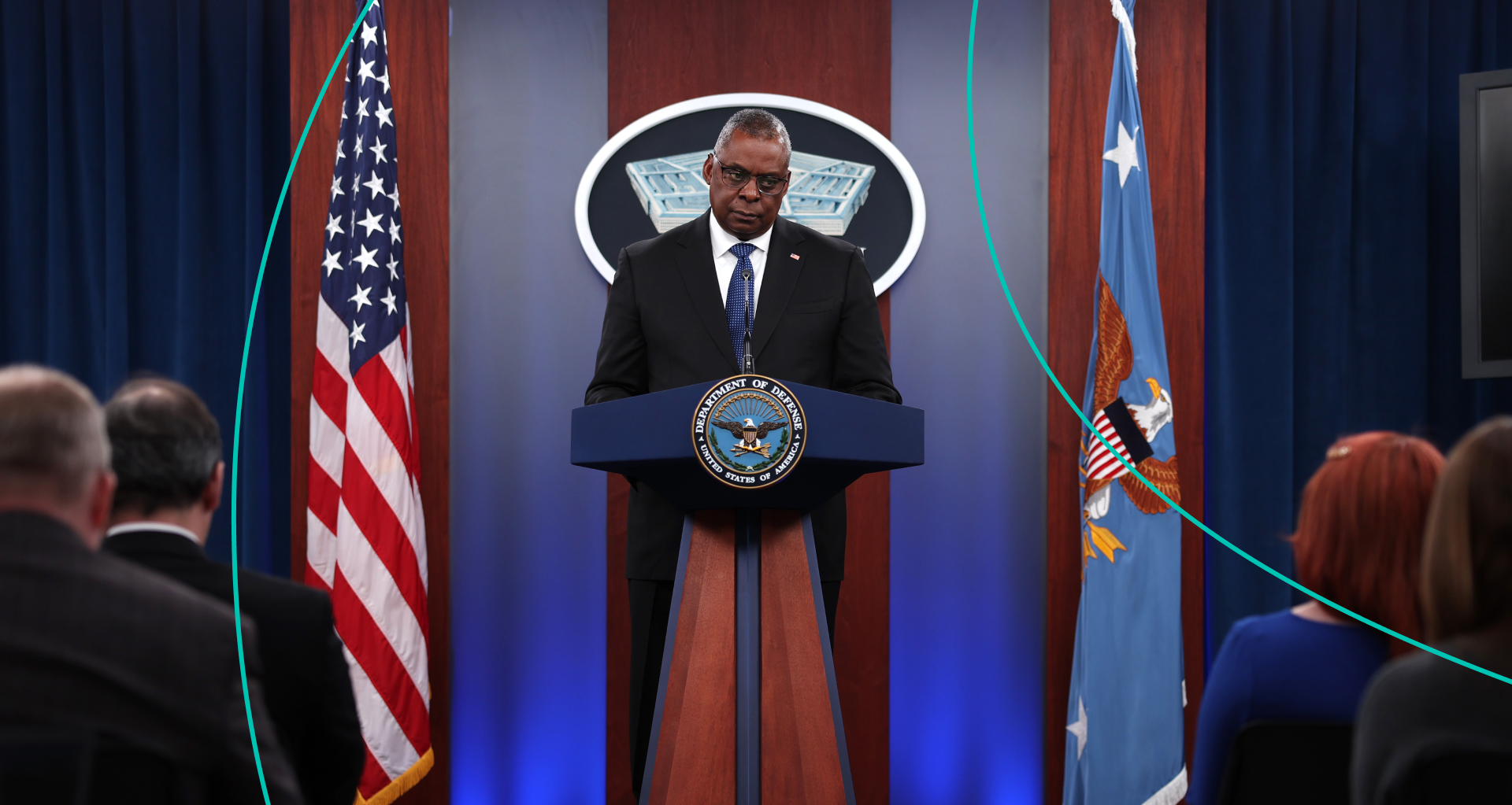U.S. Secretary of Defense Lloyd Austin holds a media briefing at the Pentagon on October 27, 2022 in Arlington, Virginia. 