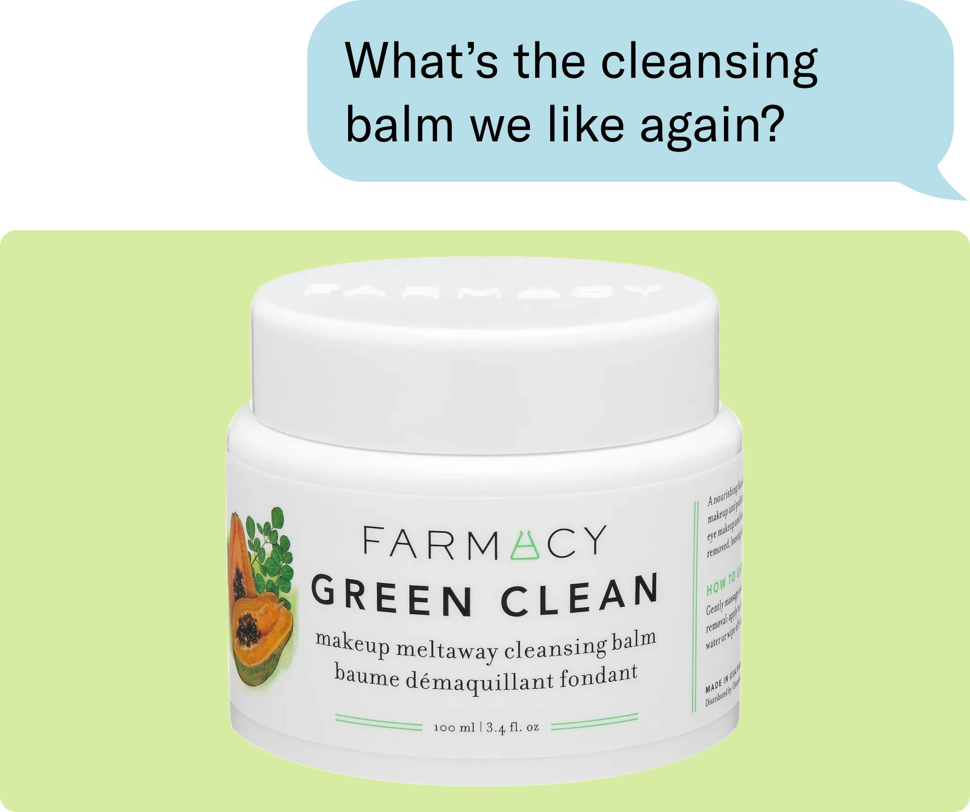 What's the cleansing balm we like again?