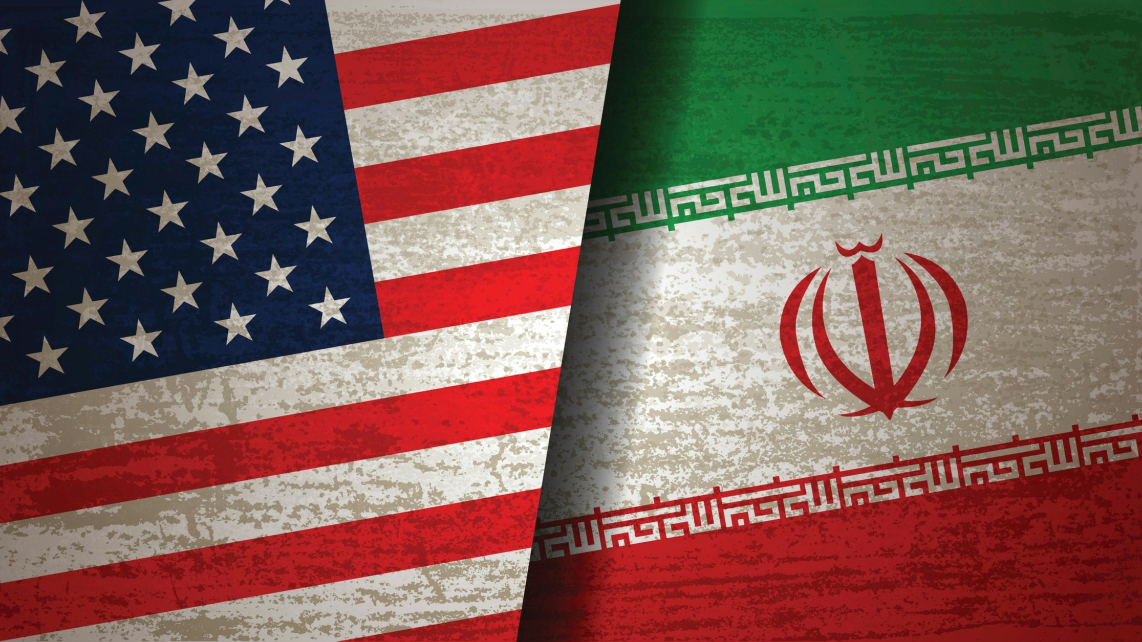 US and Iranian Flags