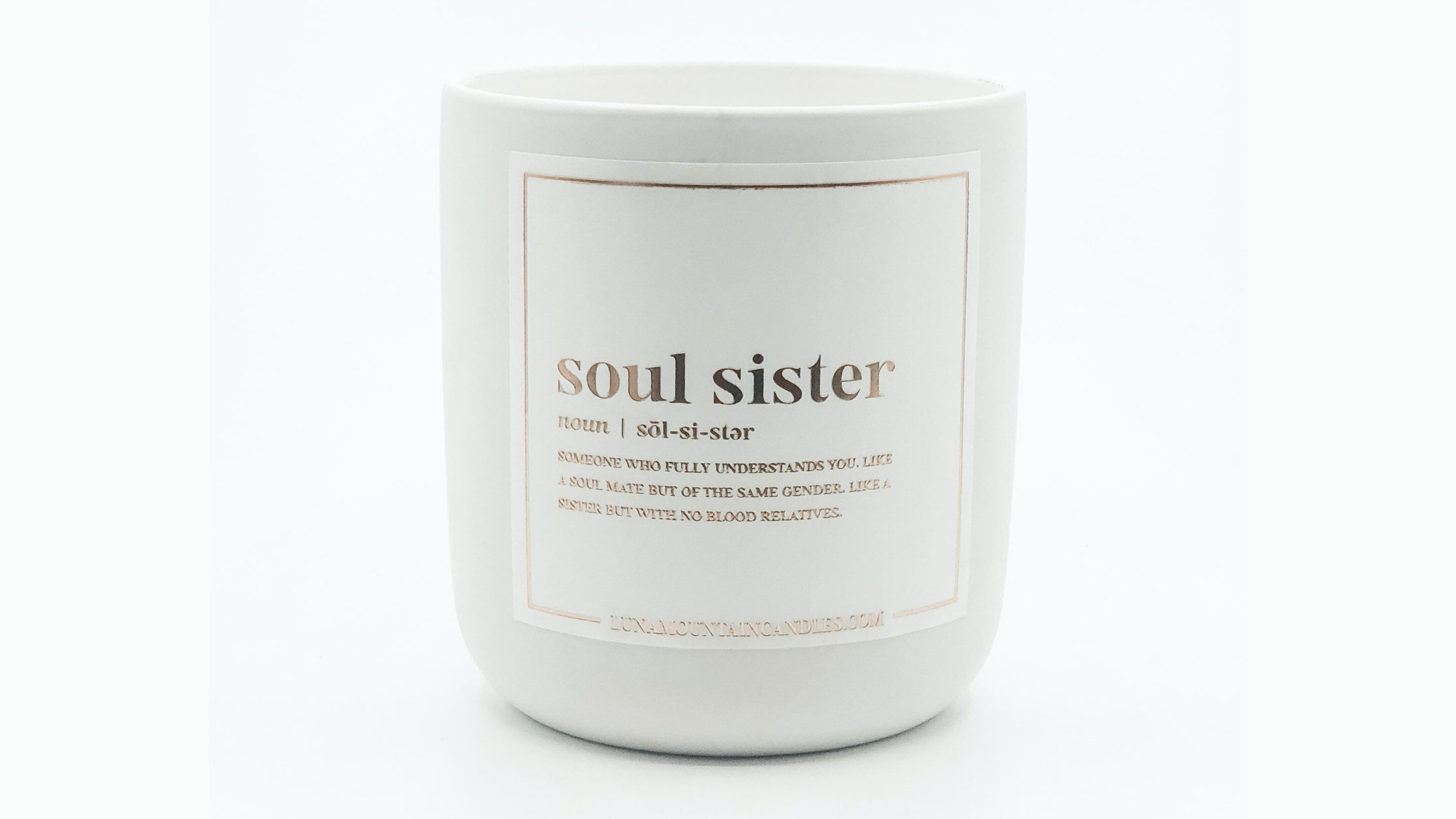 soul sister-themed candle to send to your best friend