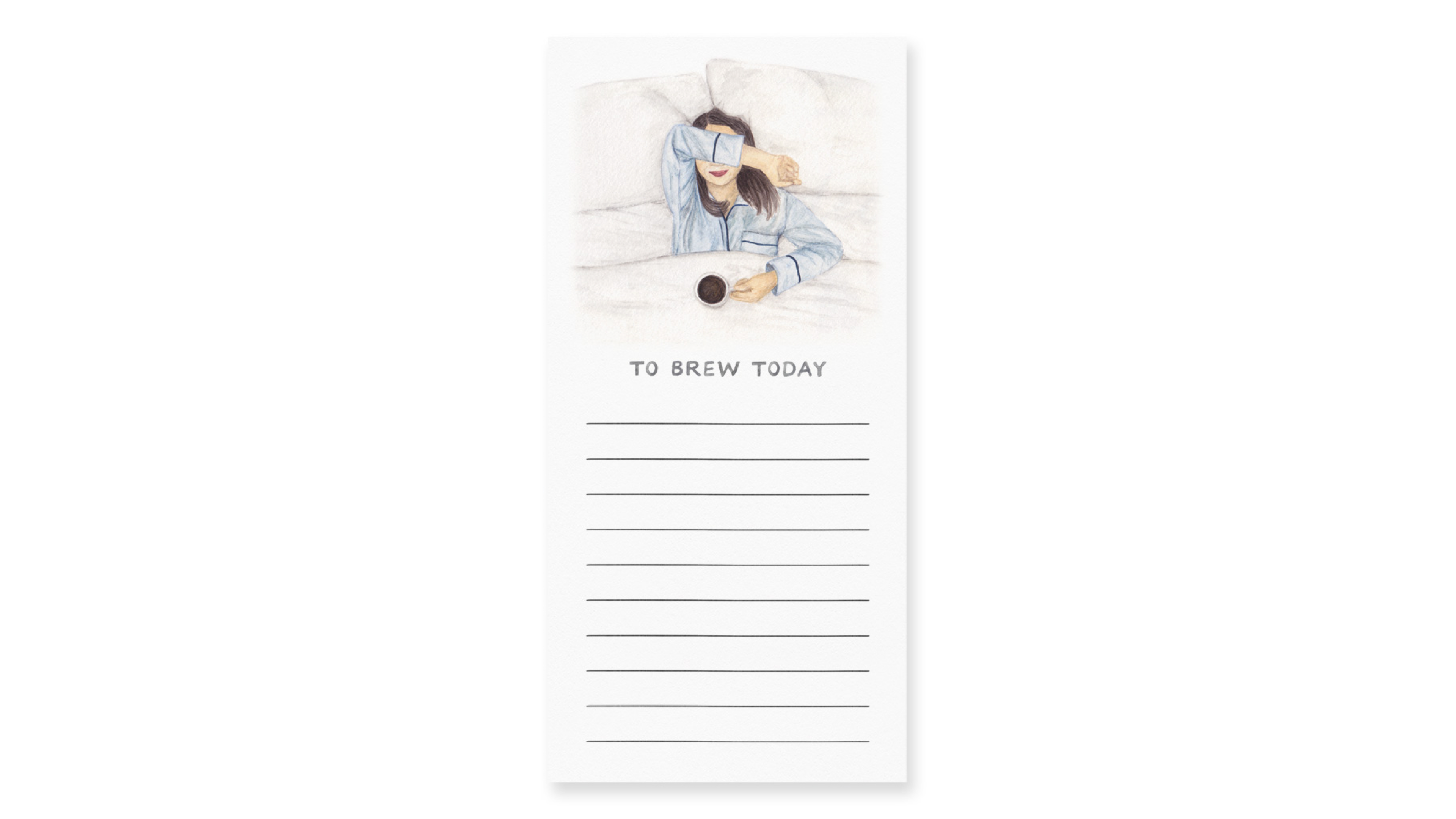 coffee-themed notepad for to-do lists