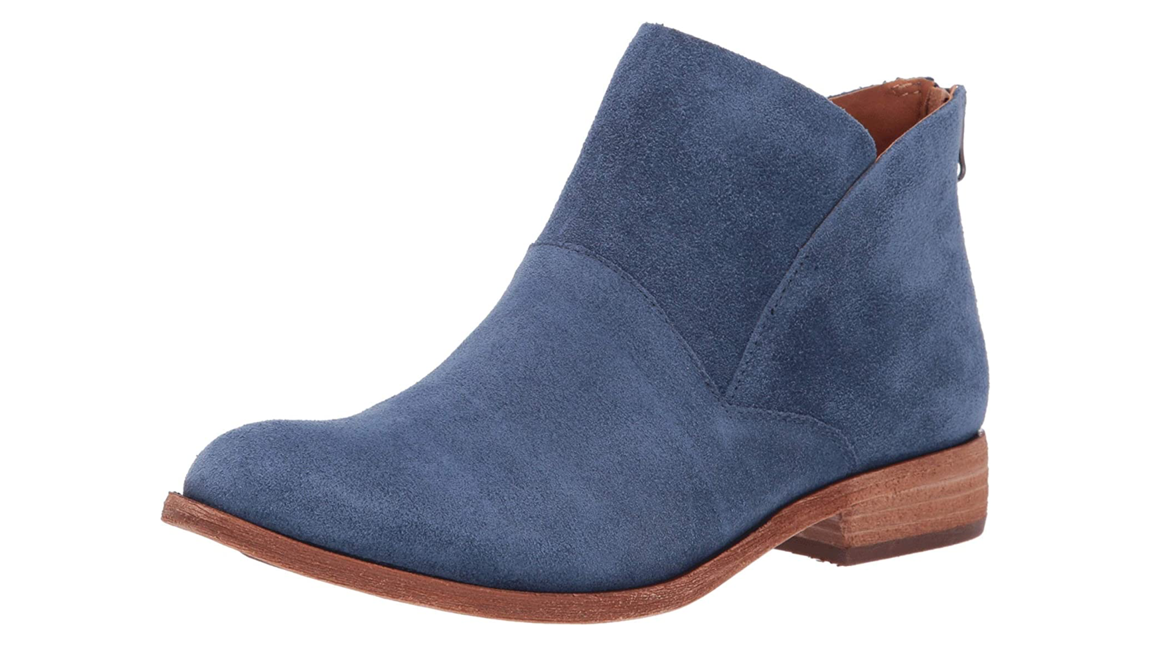 blue suede boots