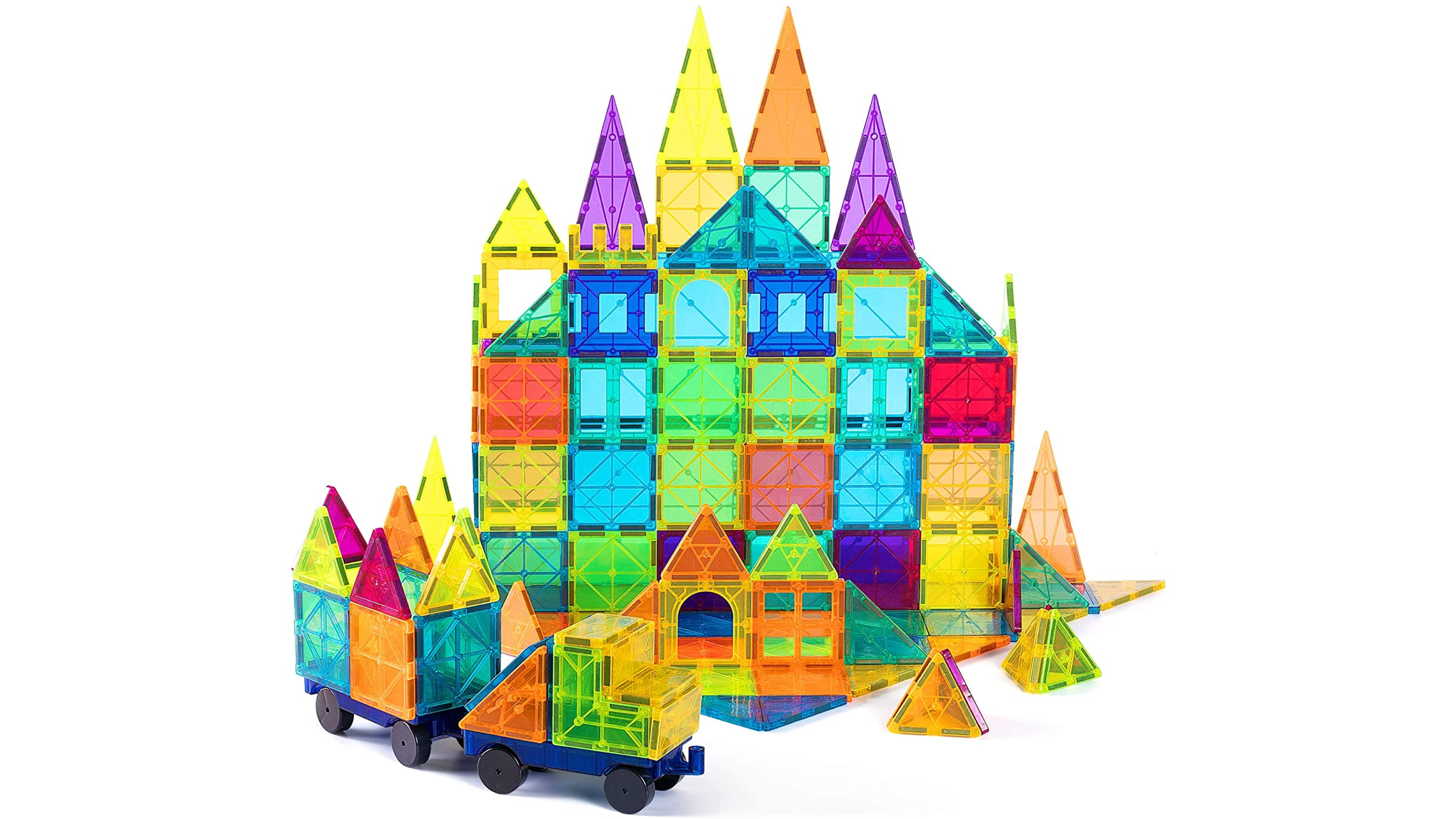 colorful magnetic building blocks