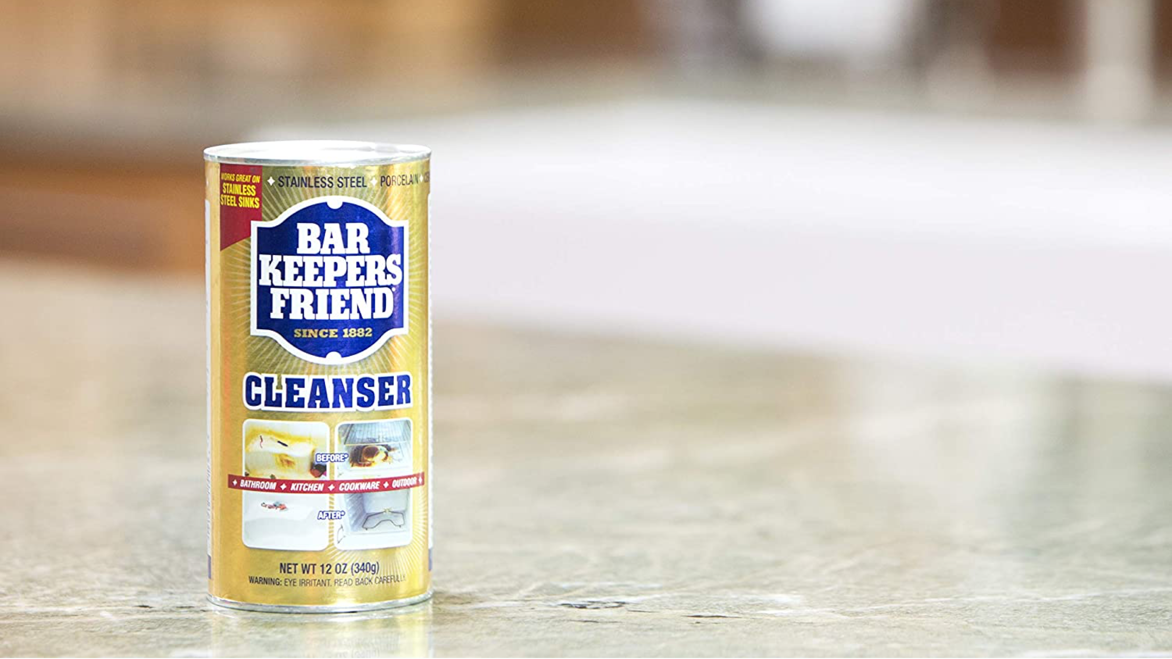 powdered cleanser that can fight tough caked on stains and works on a ton of different surfaces