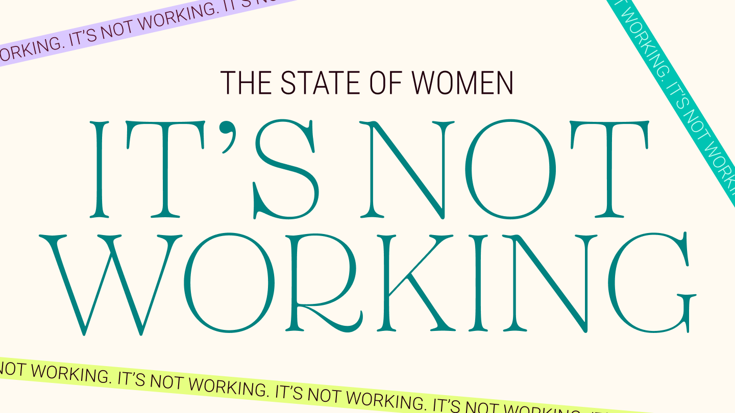 Graphic reads - The state of women, it's not working