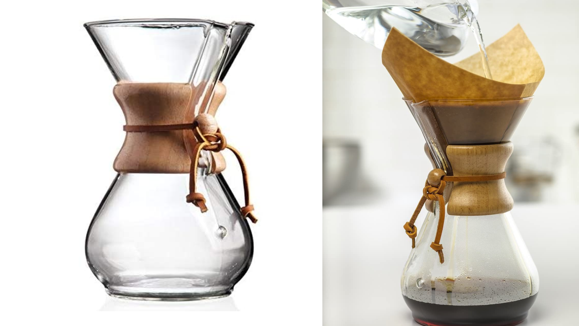 Chemex Pour Over Glass Coffeemaker 