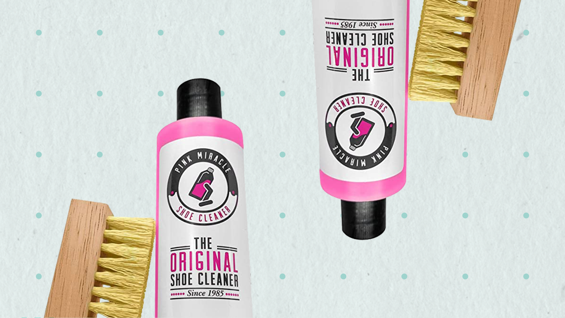 Pink Miracle Shoe Cleaner Bottles