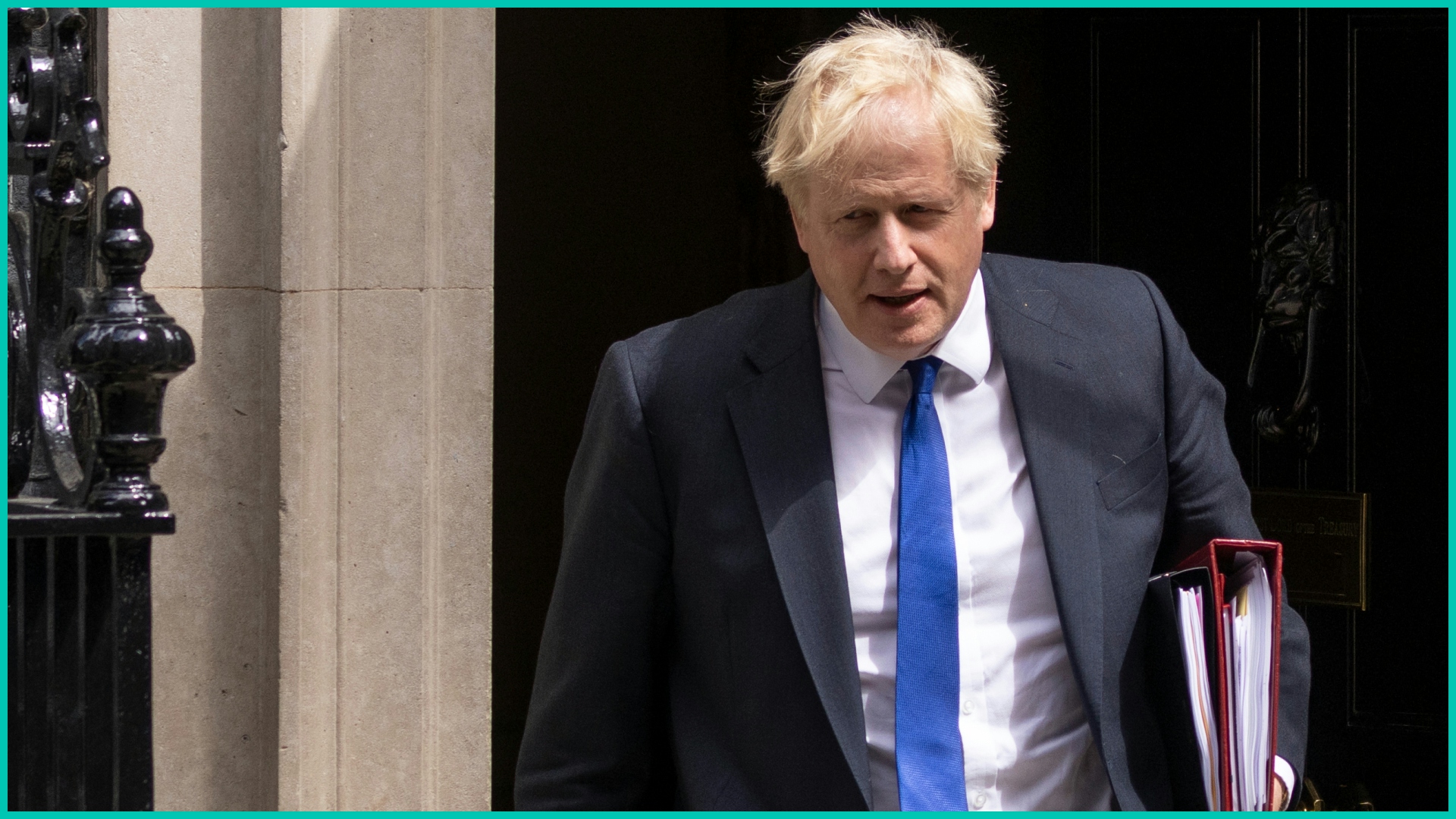 Prime Minister Boris Johnson leaves 10 Downing Street 