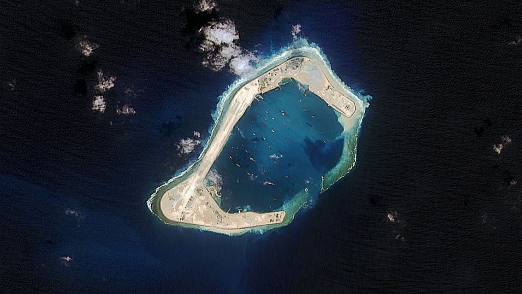 china influence artificial island