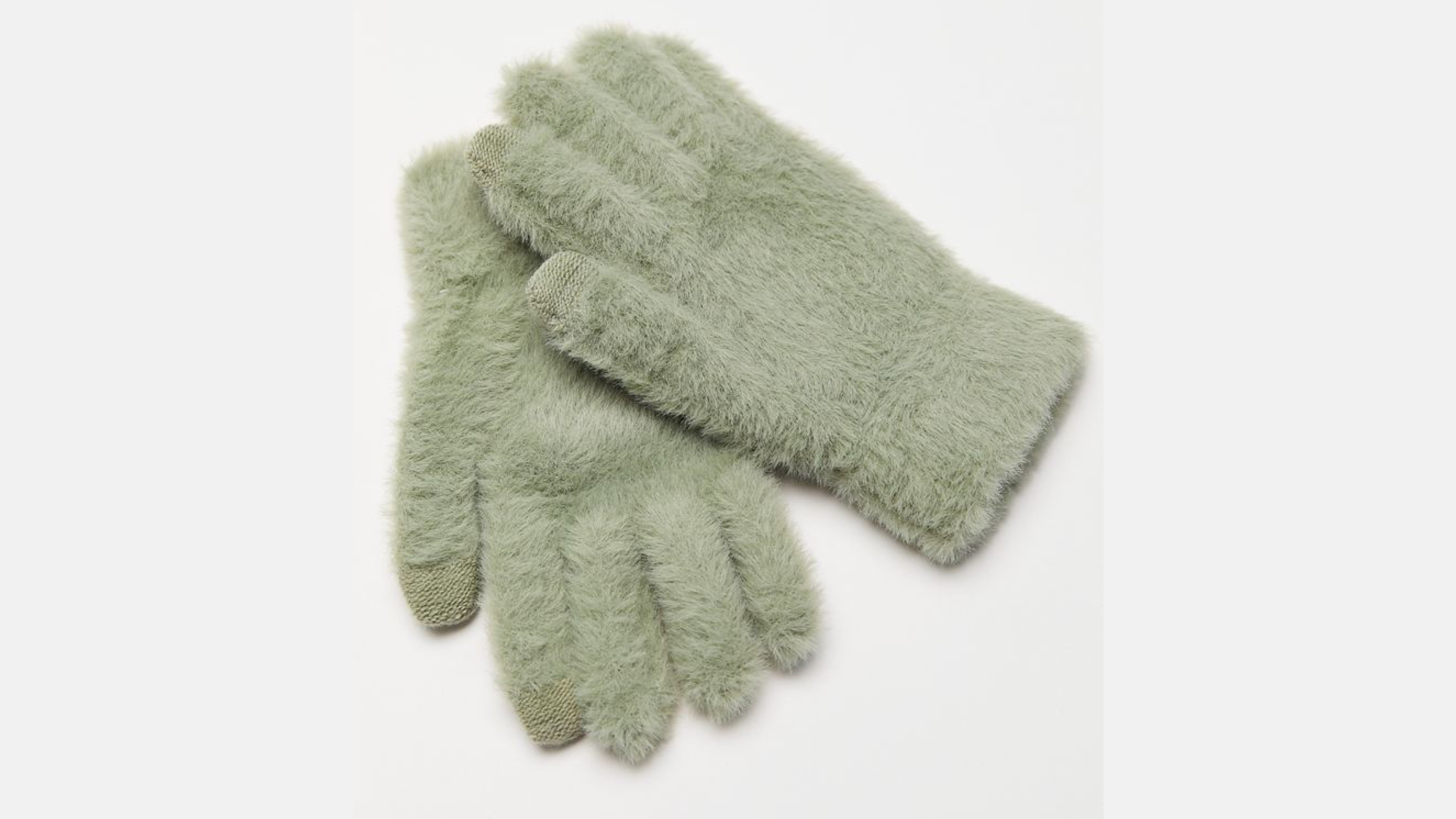 fuzzy gloves with touchscreen tips