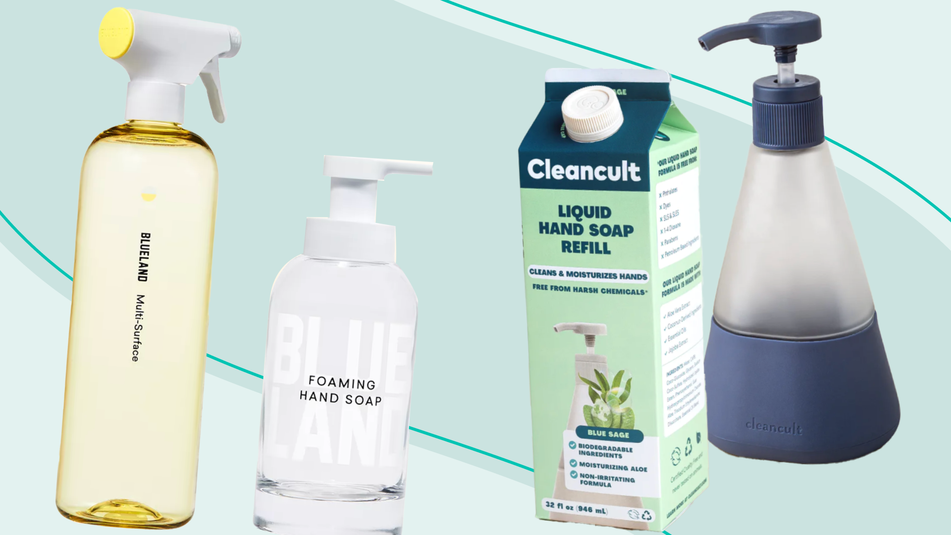 Eco-friendly refillable cleaning products 