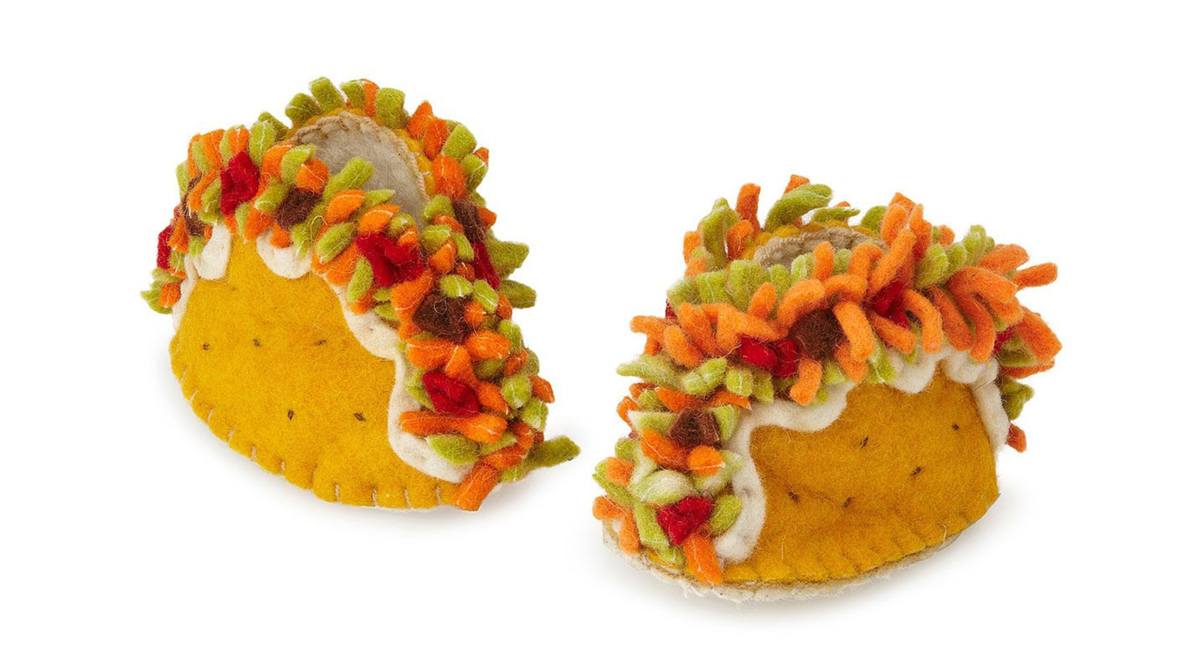 taco themed feet booties for babies