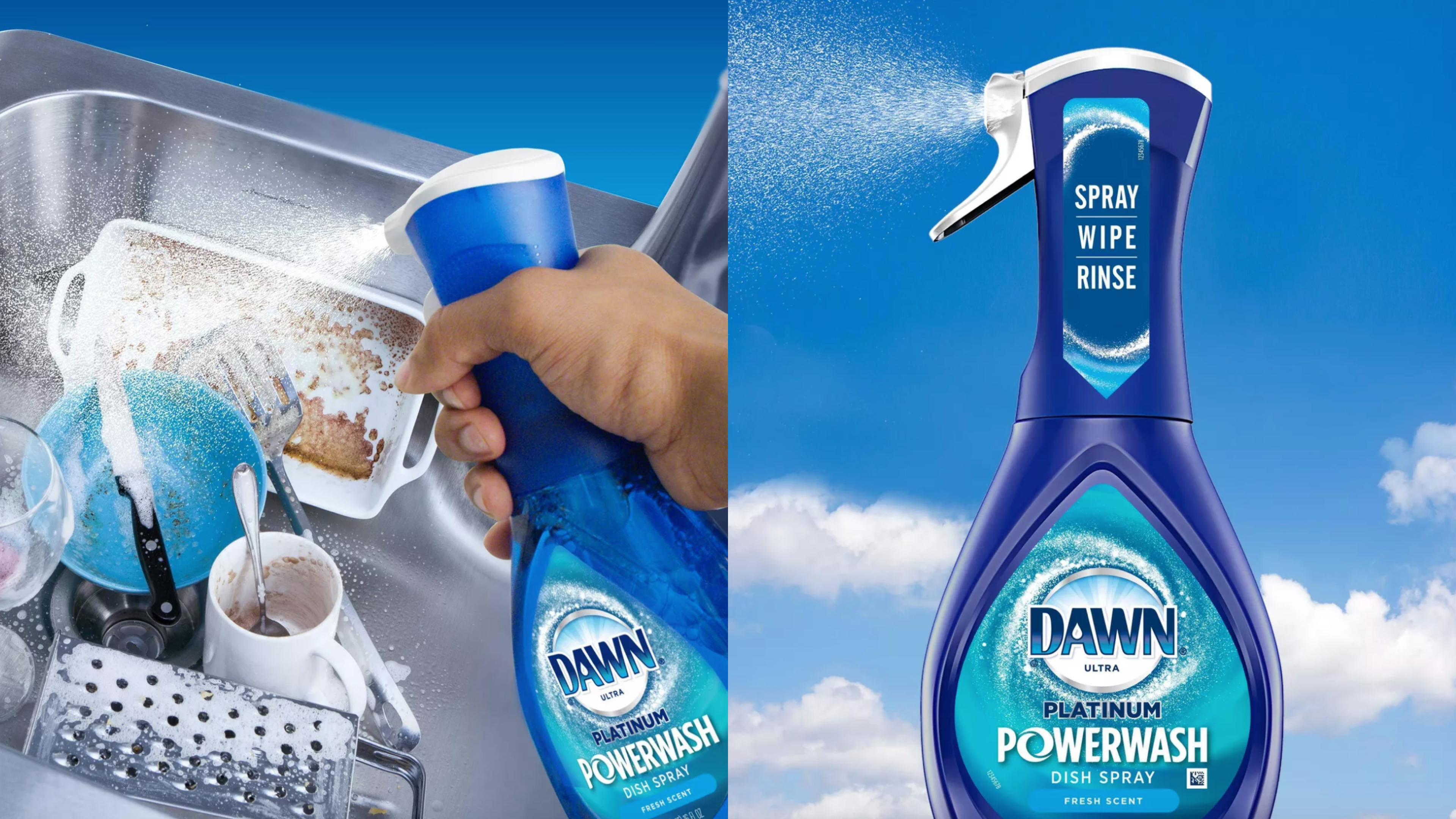 dawn soap cleaning spray